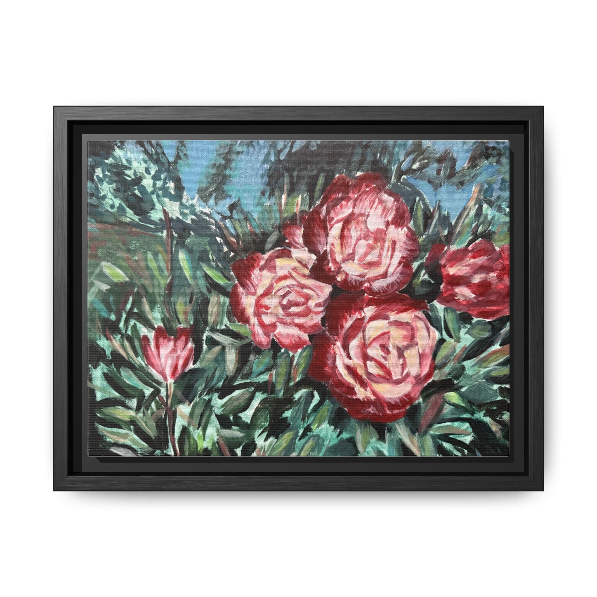 Balboa Rose - Pushing The Art Framed Canvas
