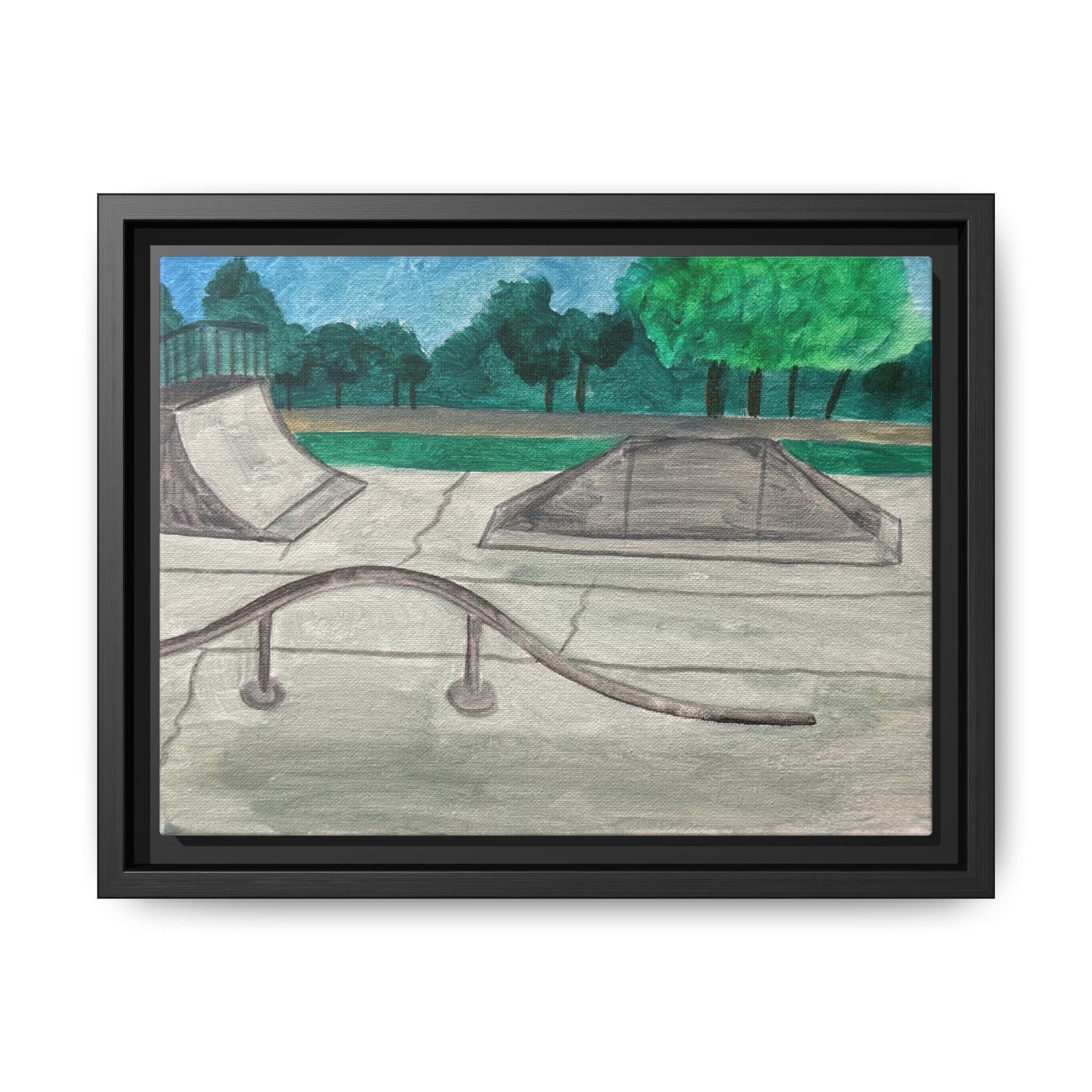 Mangum, Oklahoma - Day 55 - Pushing The Art Framed Canvas