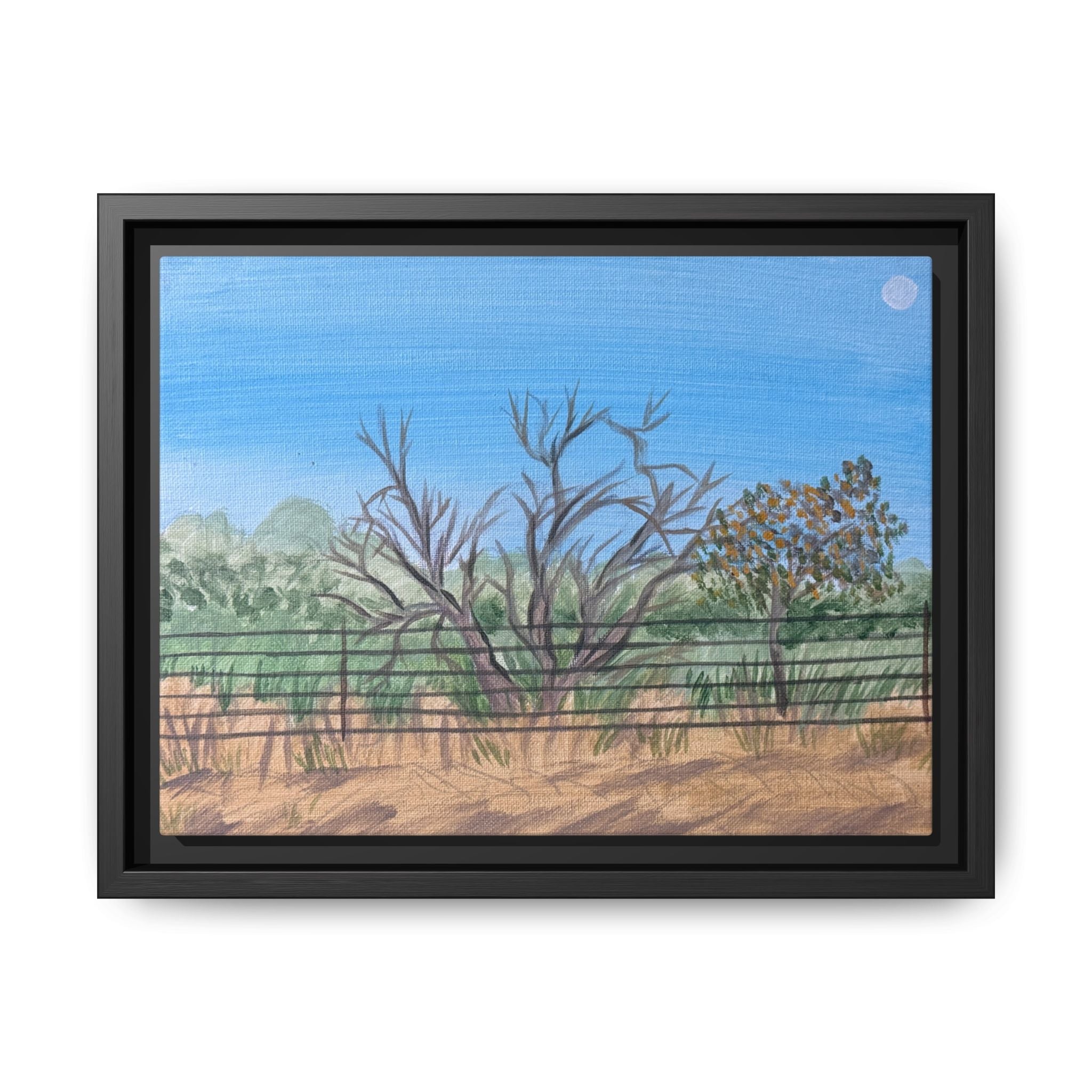 Childress, Texas - Day 57 - Pushing The Art Framed Canvas