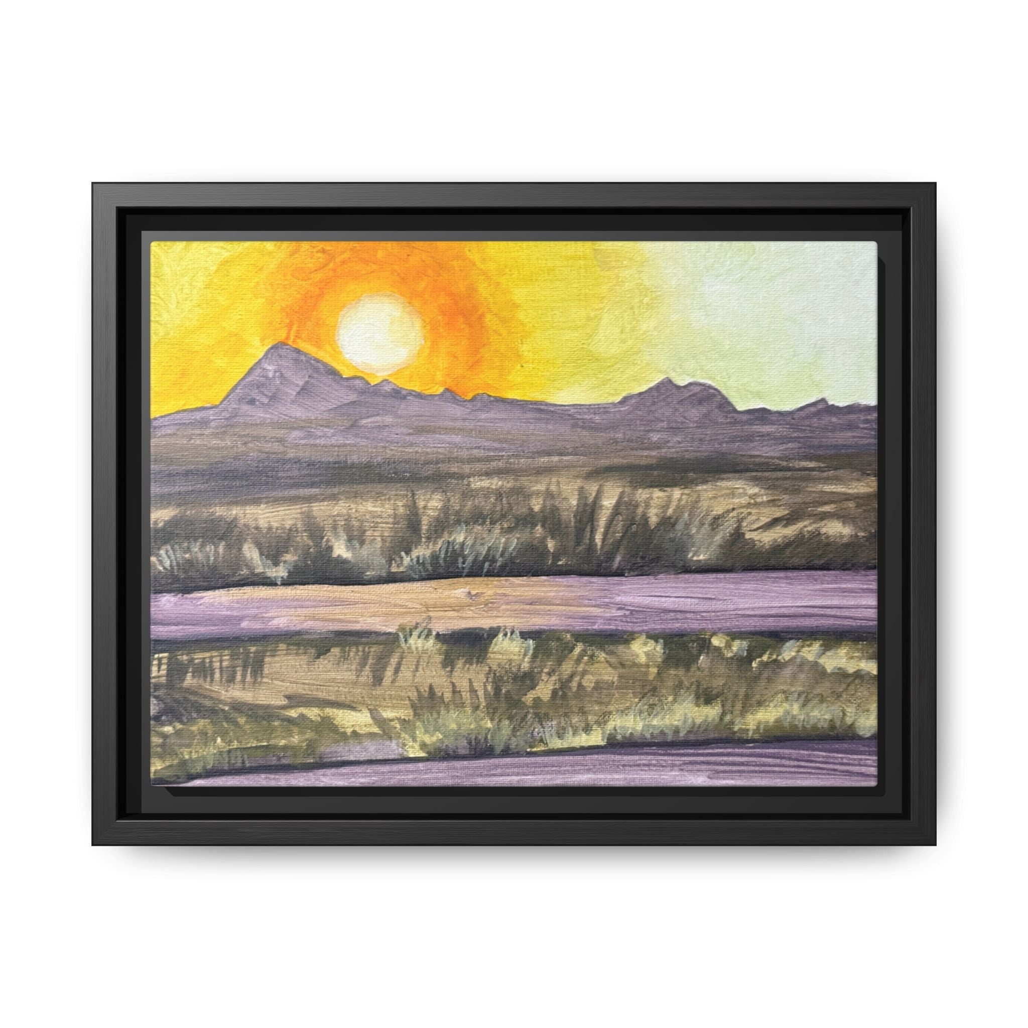 Lordsburg, New Mexico - Day 82 - Pushing The Art Framed Canvas