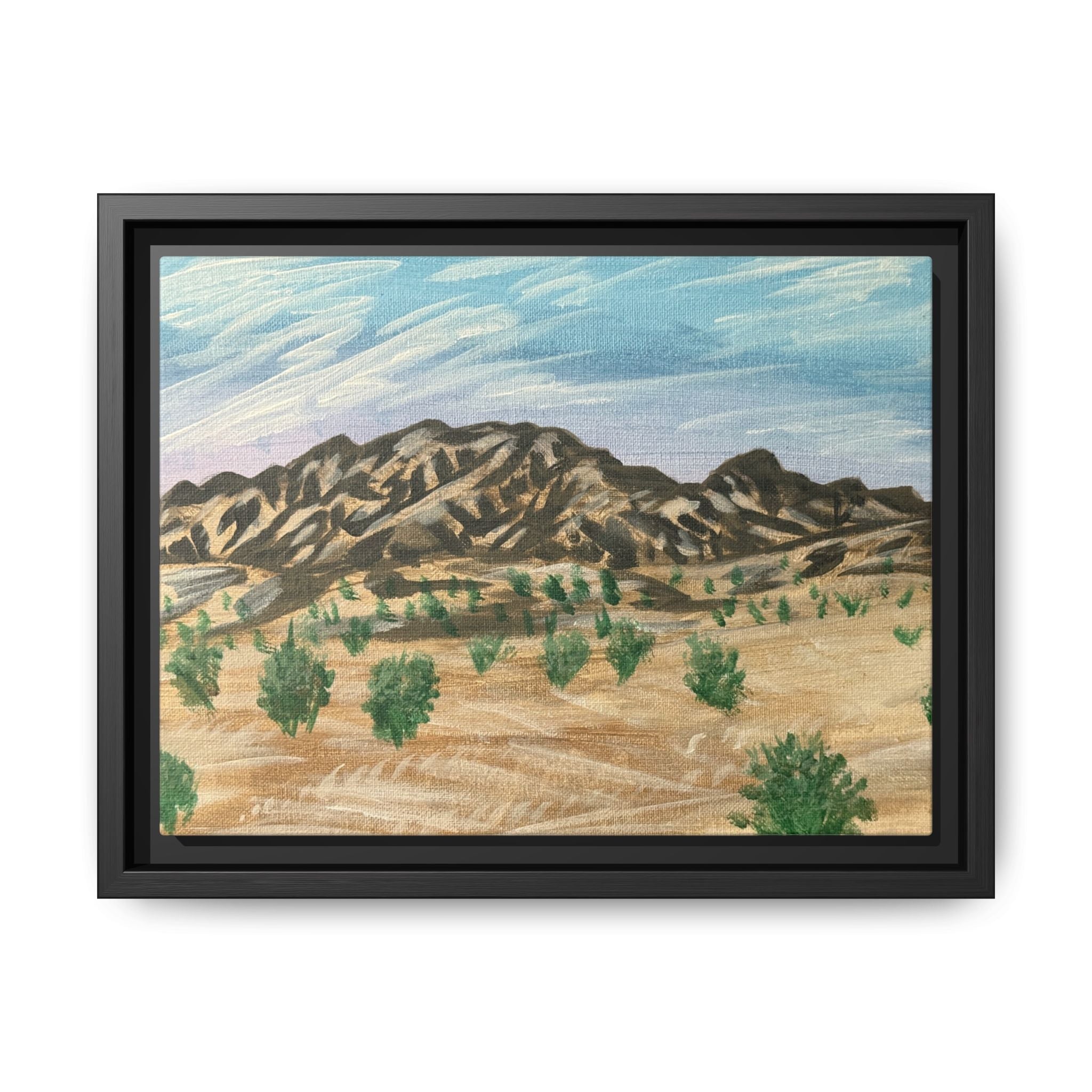 Borrego Springs, California - Day 100 - Pushing The Art Framed Canvas