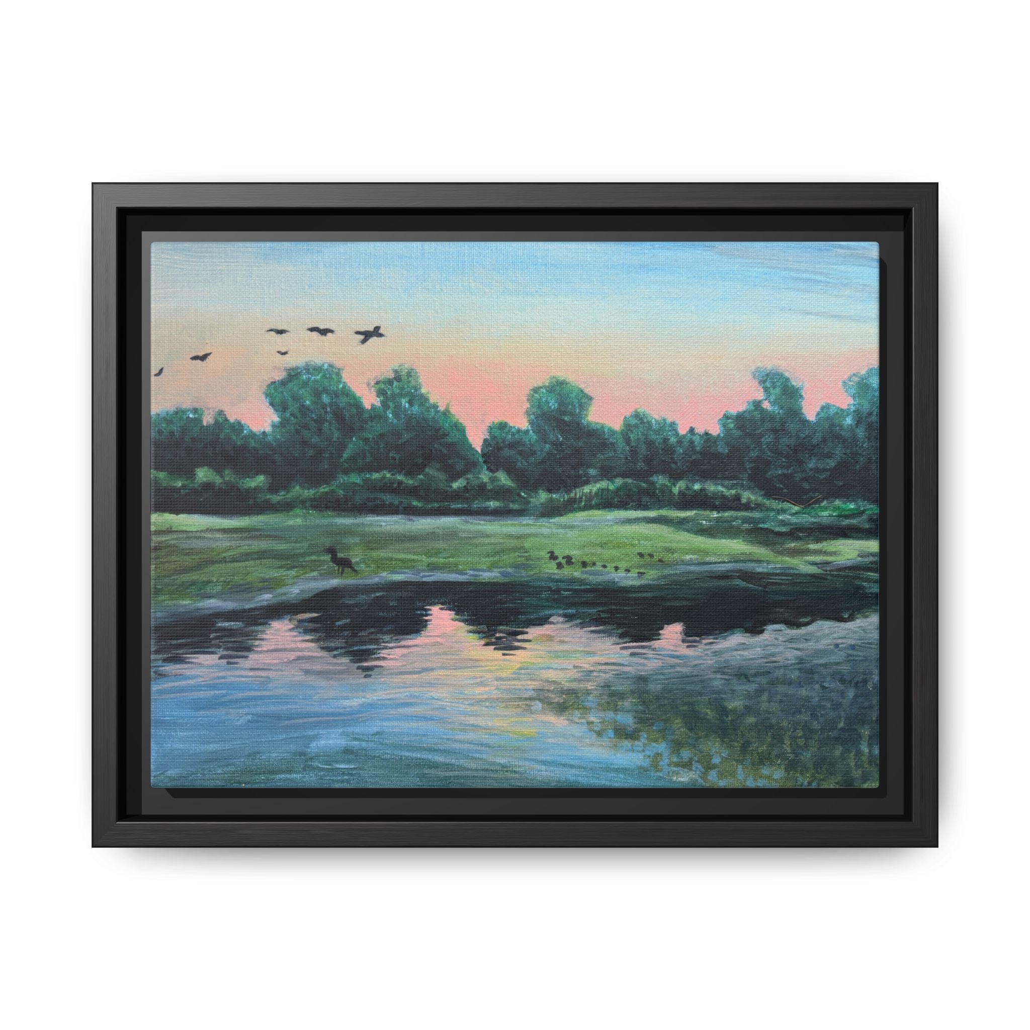 White Marsh, Maryland - Day 5- Pushing The Art Framed Canvas