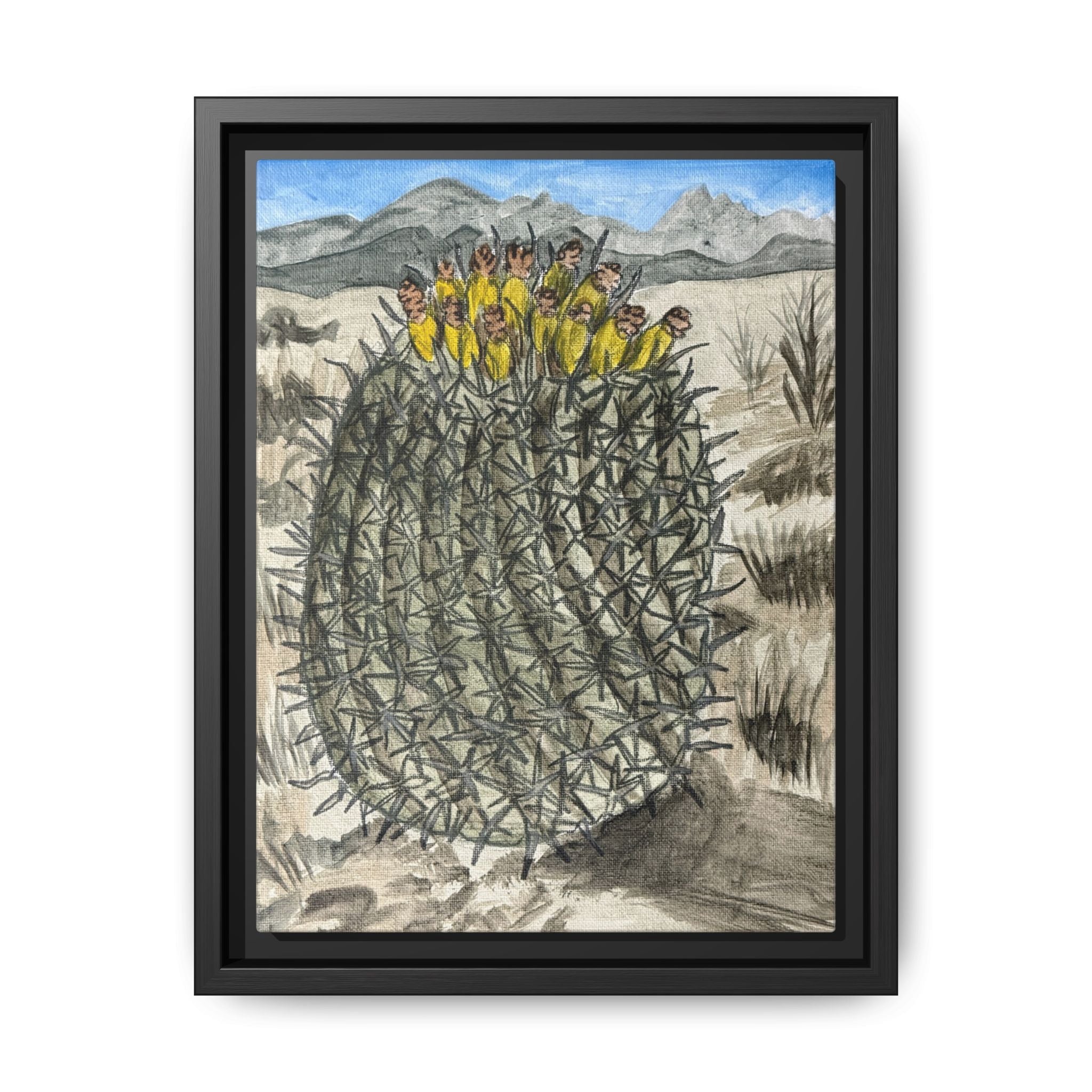 Safford, Arizona - Day 84 - Pushing The Art Framed Canvas