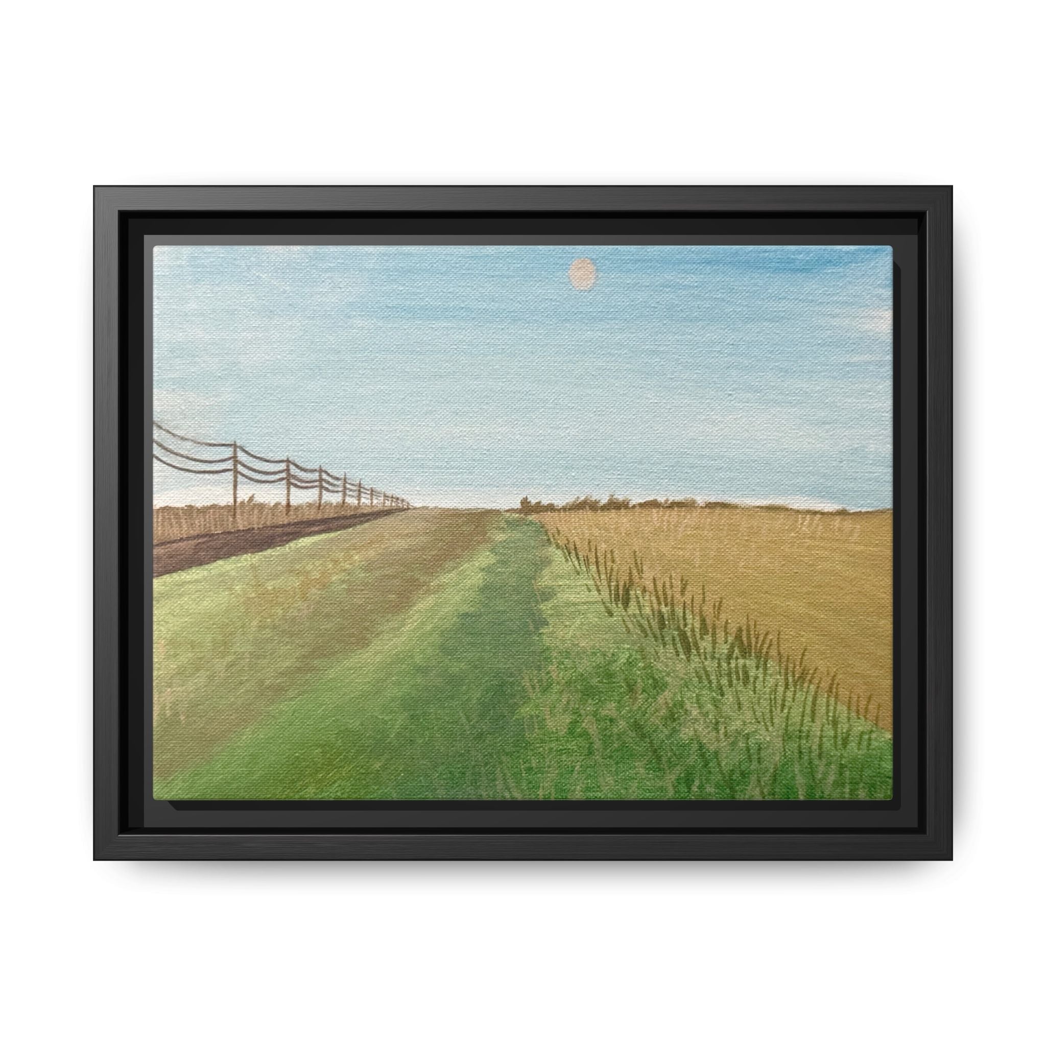 McQueen, Oklahoma - Day 56 - Pushing The Art Framed Canvas