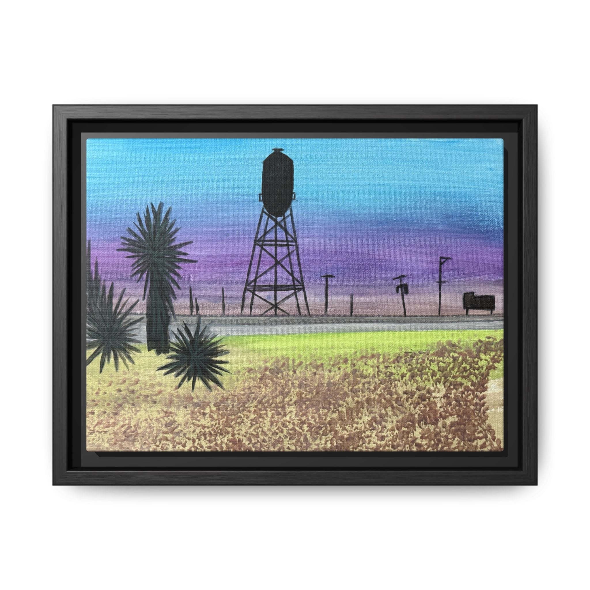 Pyote, Texas - Day 67 - Pushing The Art Framed Canvas