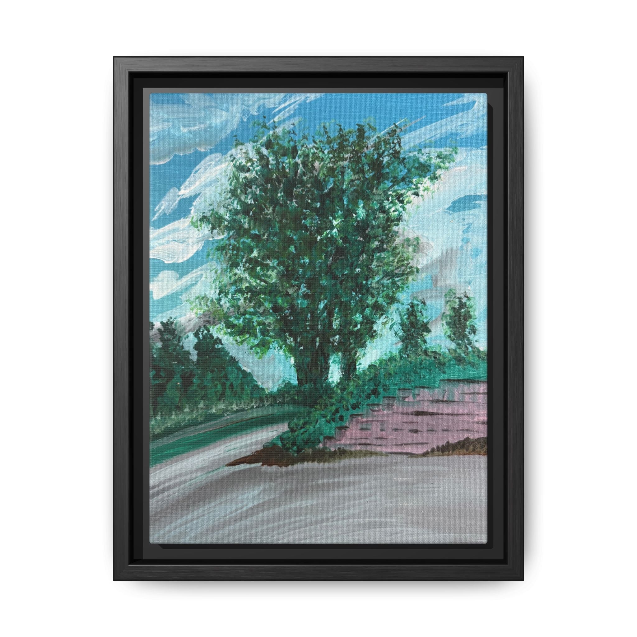 Roanoke, Virginia - Day 16- Pushing The Art Framed Canvas