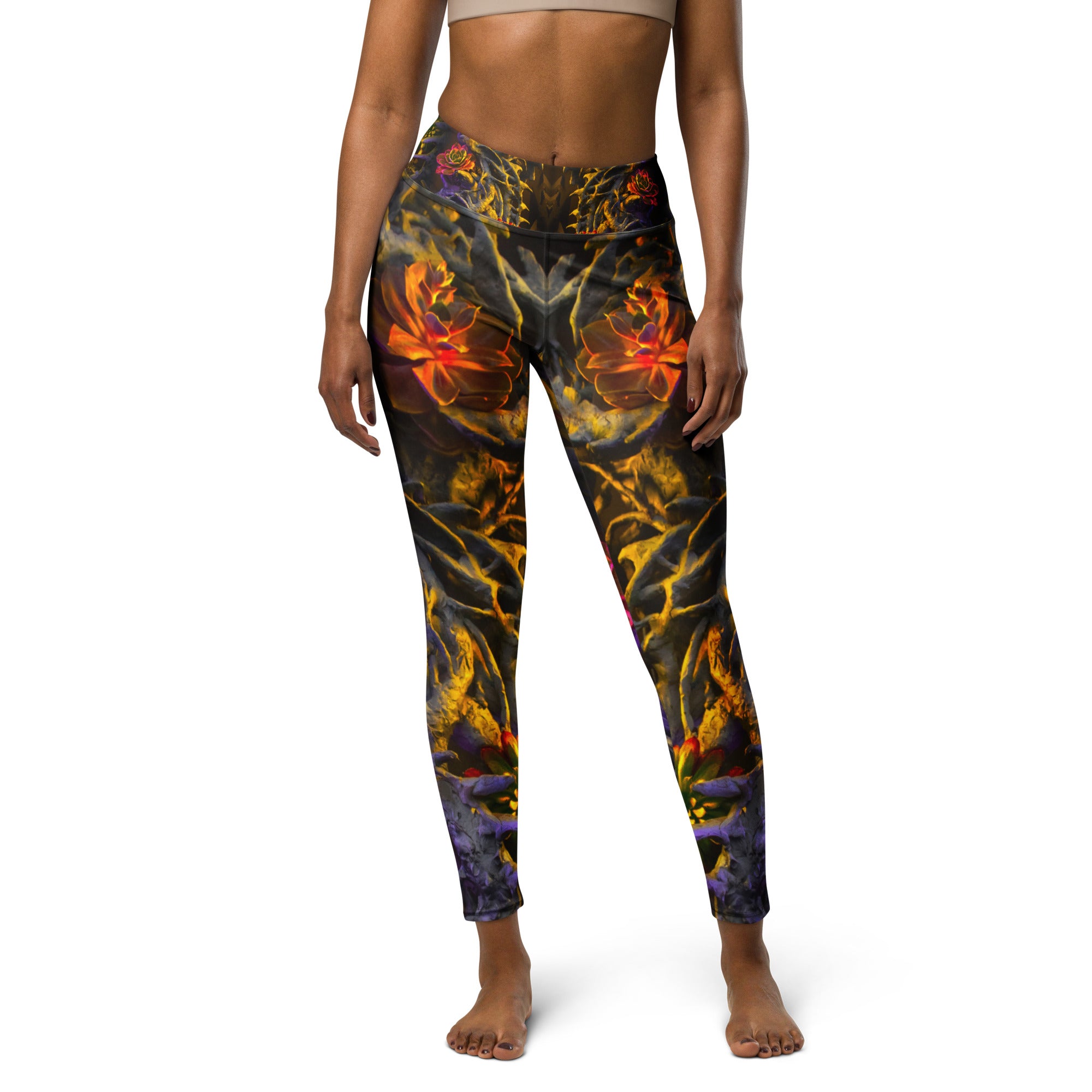 Bio Organic Yoga Leggings Flora