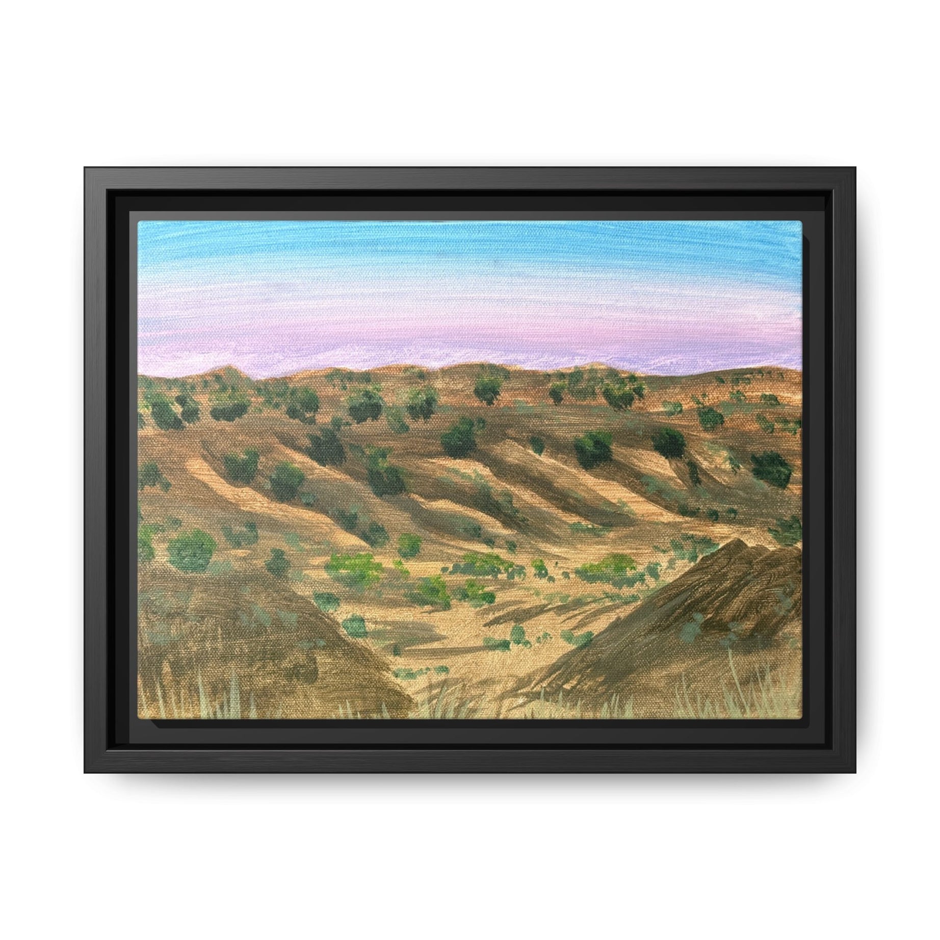 Turkey, Texas - Day 57 - Pushing The Art Framed Canvas