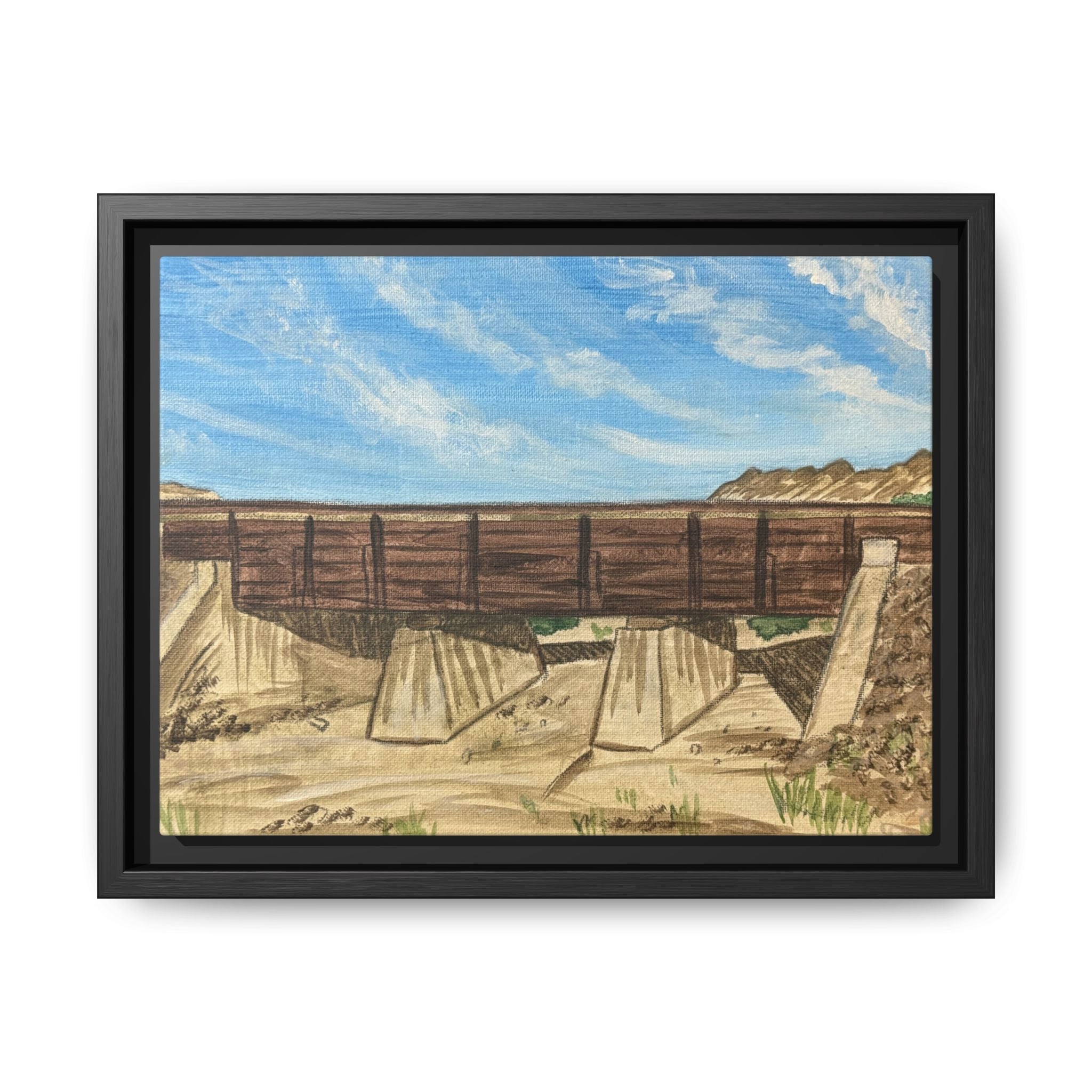 Yuma, Arizona - Day 96 - Pushing The Art Framed Canvas