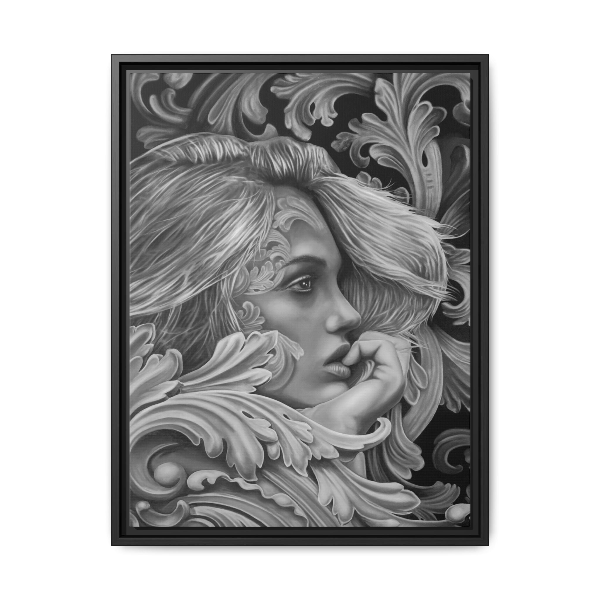 Contemplation Framed Canvas