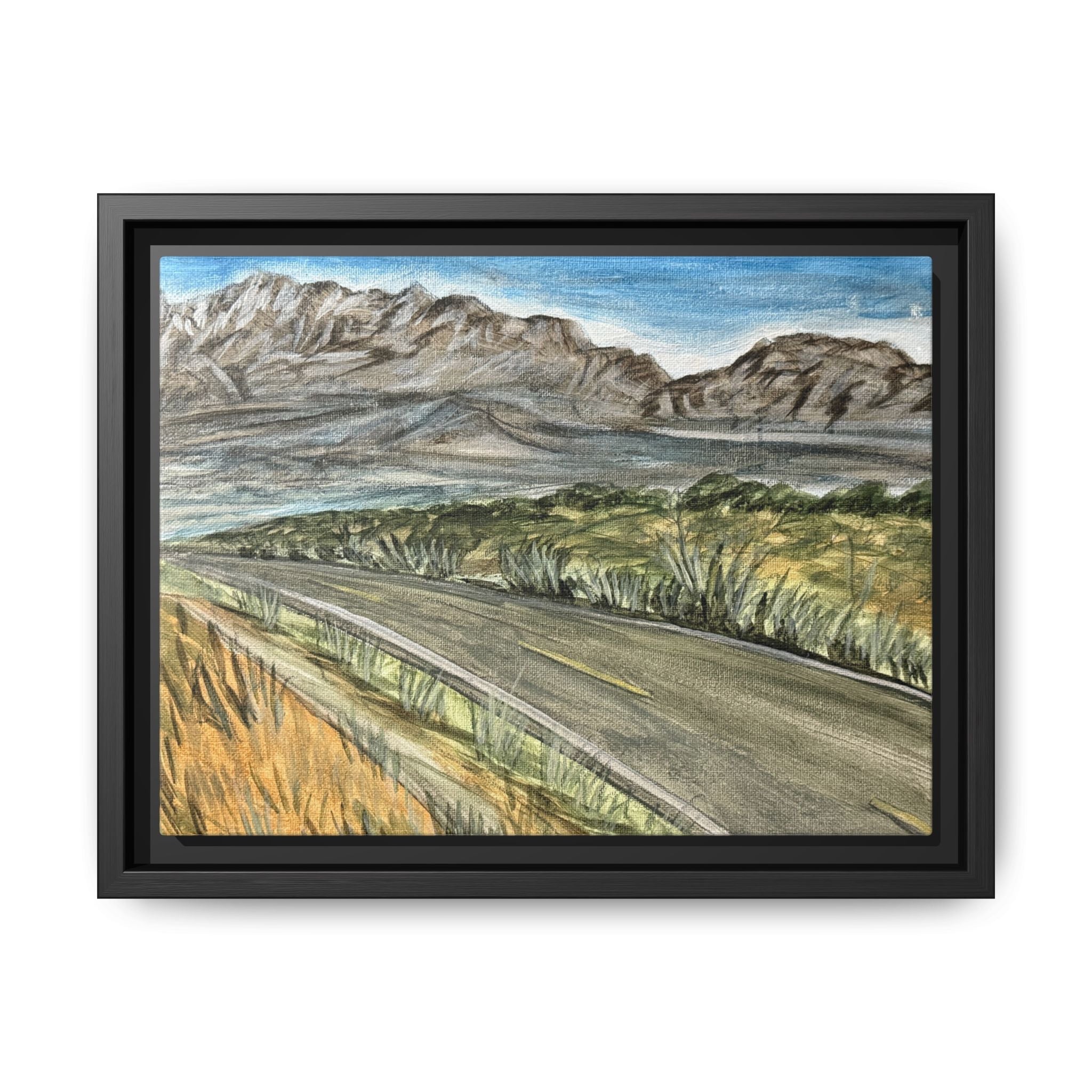 Akela, New Mexico - Day 80 - Pushing The Art Framed Canvas