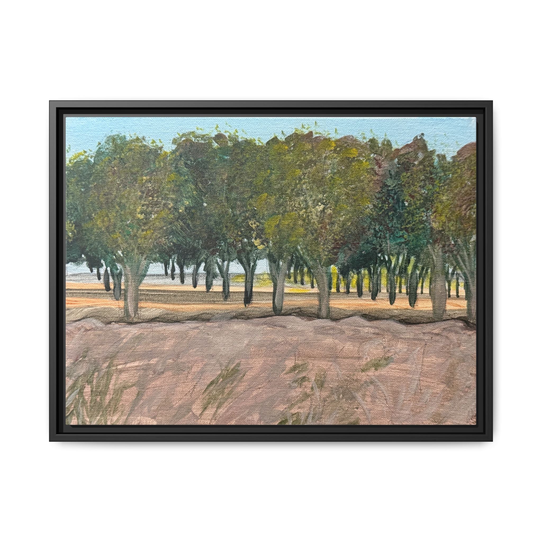 Vado, New Mexico - Day 78 - Pushing The Art Framed Canvas