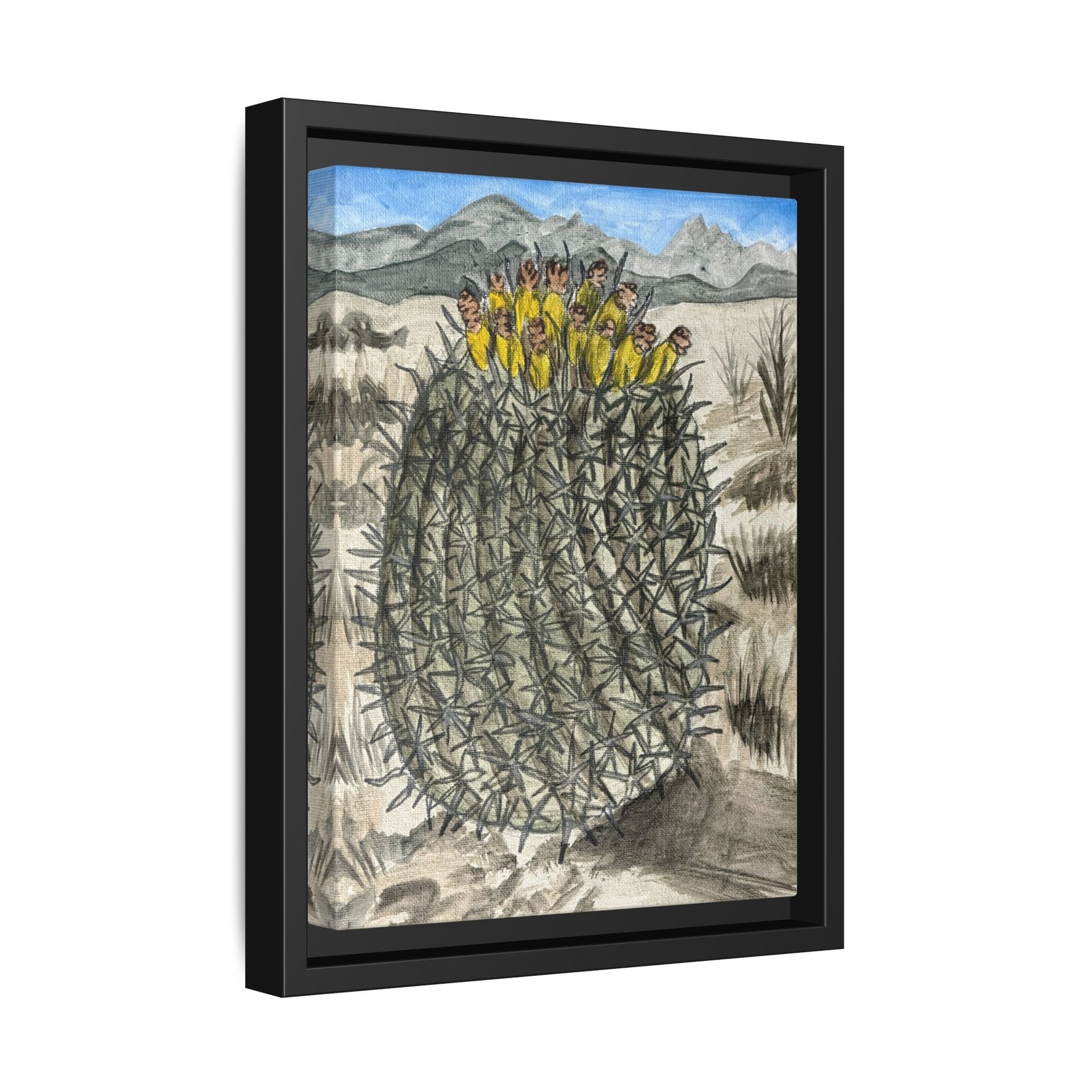 Safford, Arizona - Day 84 - Pushing The Art Framed Canvas