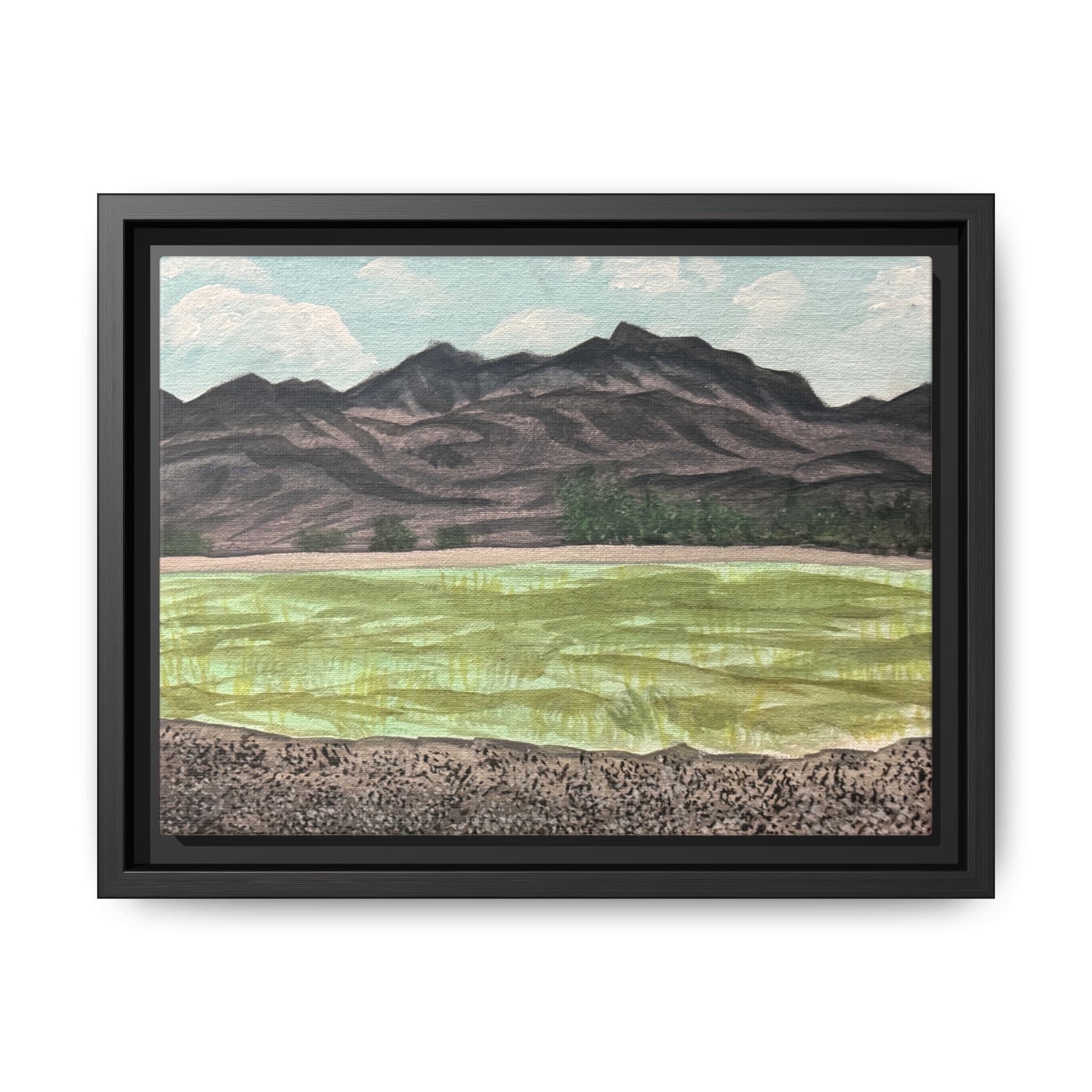 Sierra Blanca, Texas - Day 74 - Pushing The Art Framed Canvas