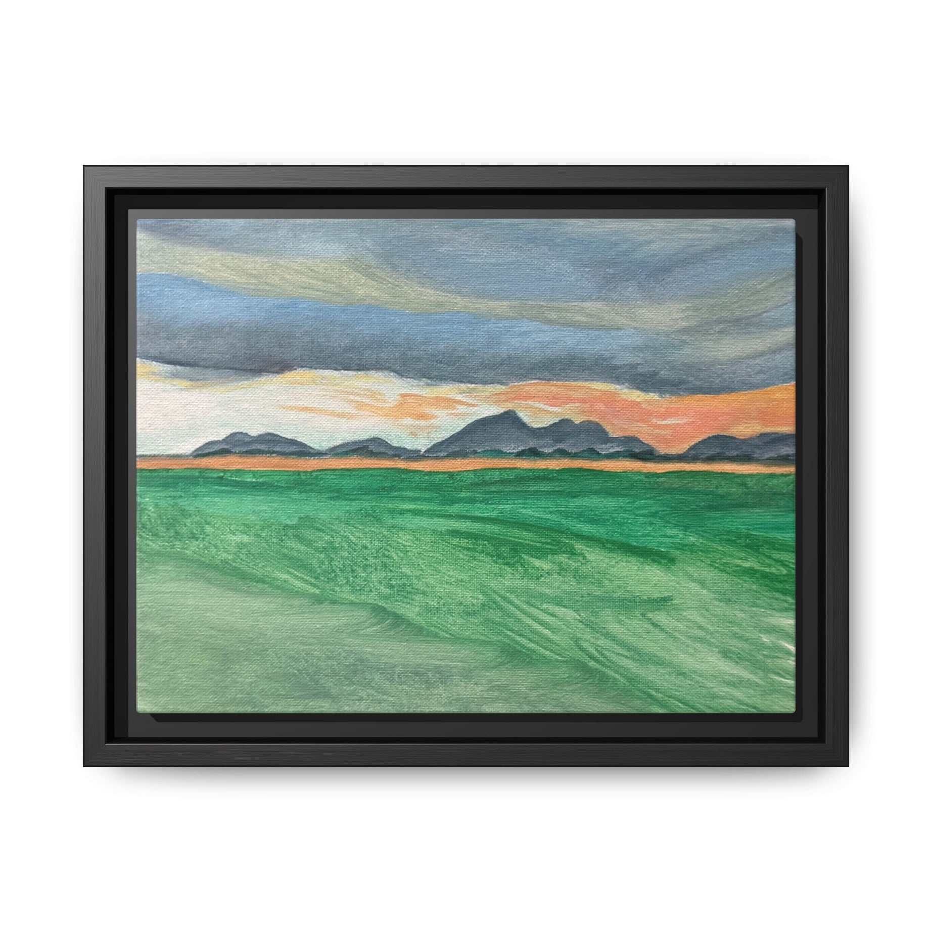 Hobart, Oklahoma - Day 54 - Pushing The Art Framed Canvas
