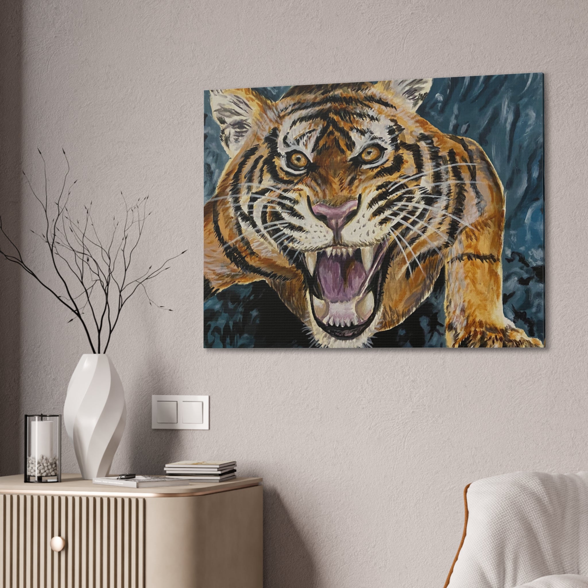 Tiger Tits Canvas