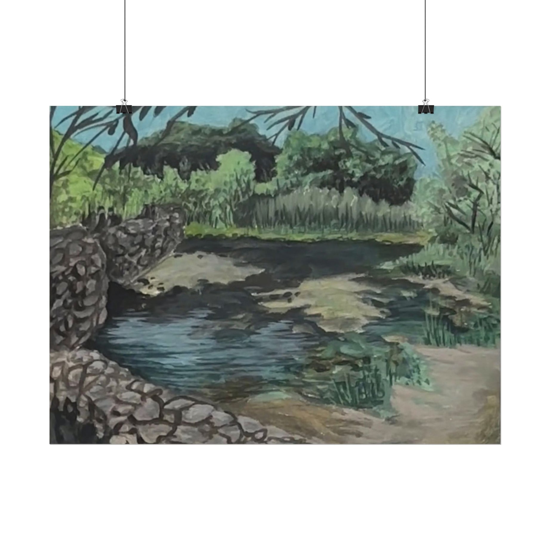 Old Mission Dam - Pushing The Art Training Print