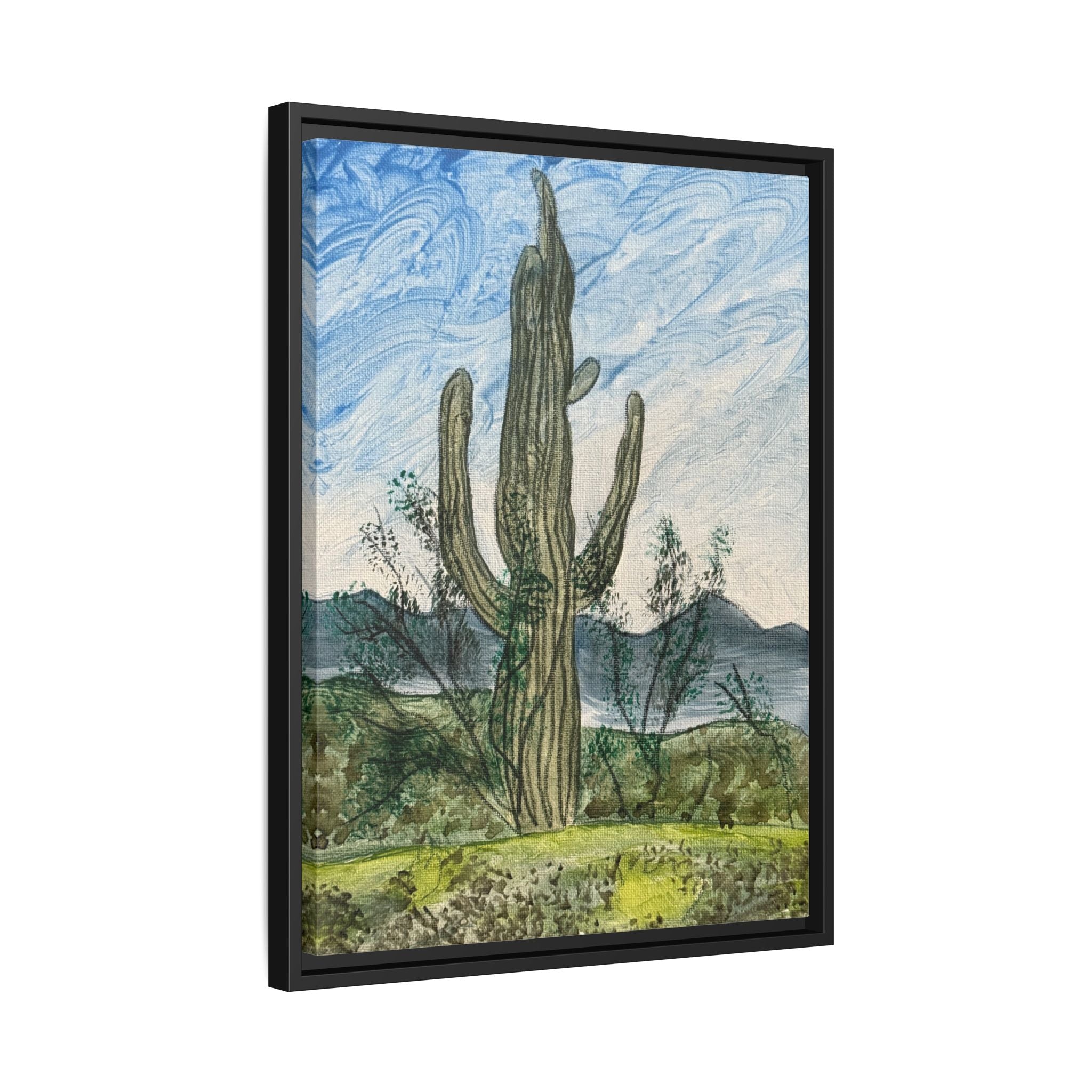 Winkelman, Arizona - Day 89 - Pushing The Art Framed Canvas