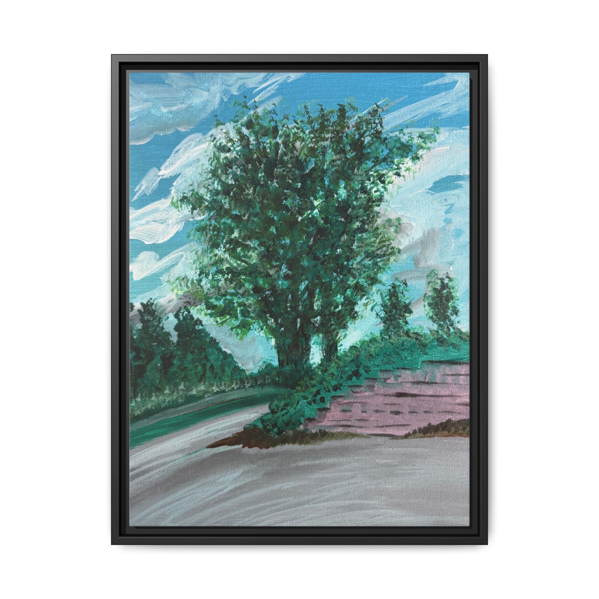 Roanoke, Virginia - Day 16- Pushing The Art Framed Canvas