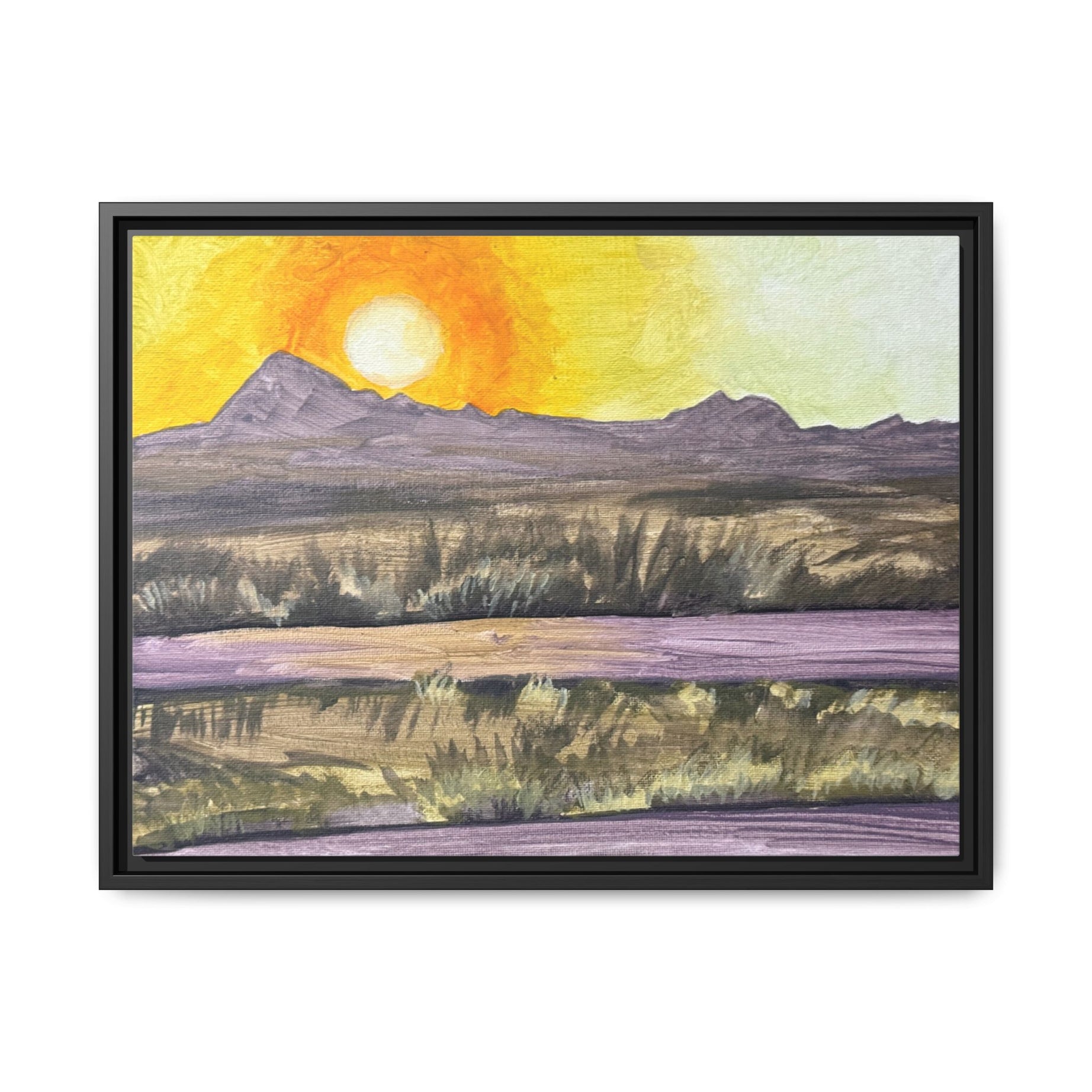 Lordsburg, New Mexico - Day 82 - Pushing The Art Framed Canvas