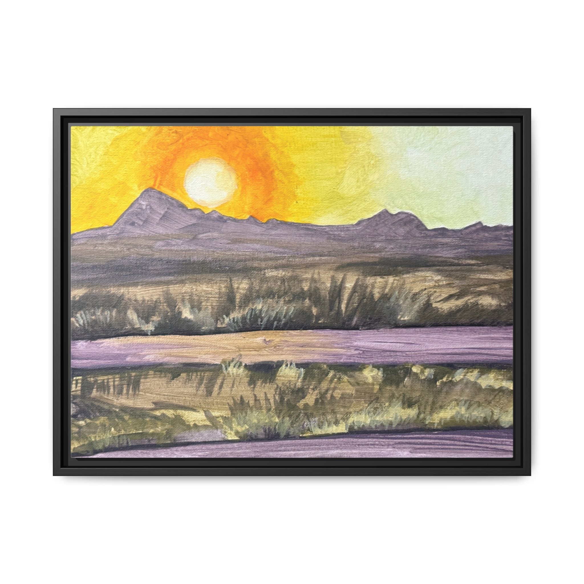 Lordsburg, New Mexico - Day 82 - Pushing The Art Framed Canvas