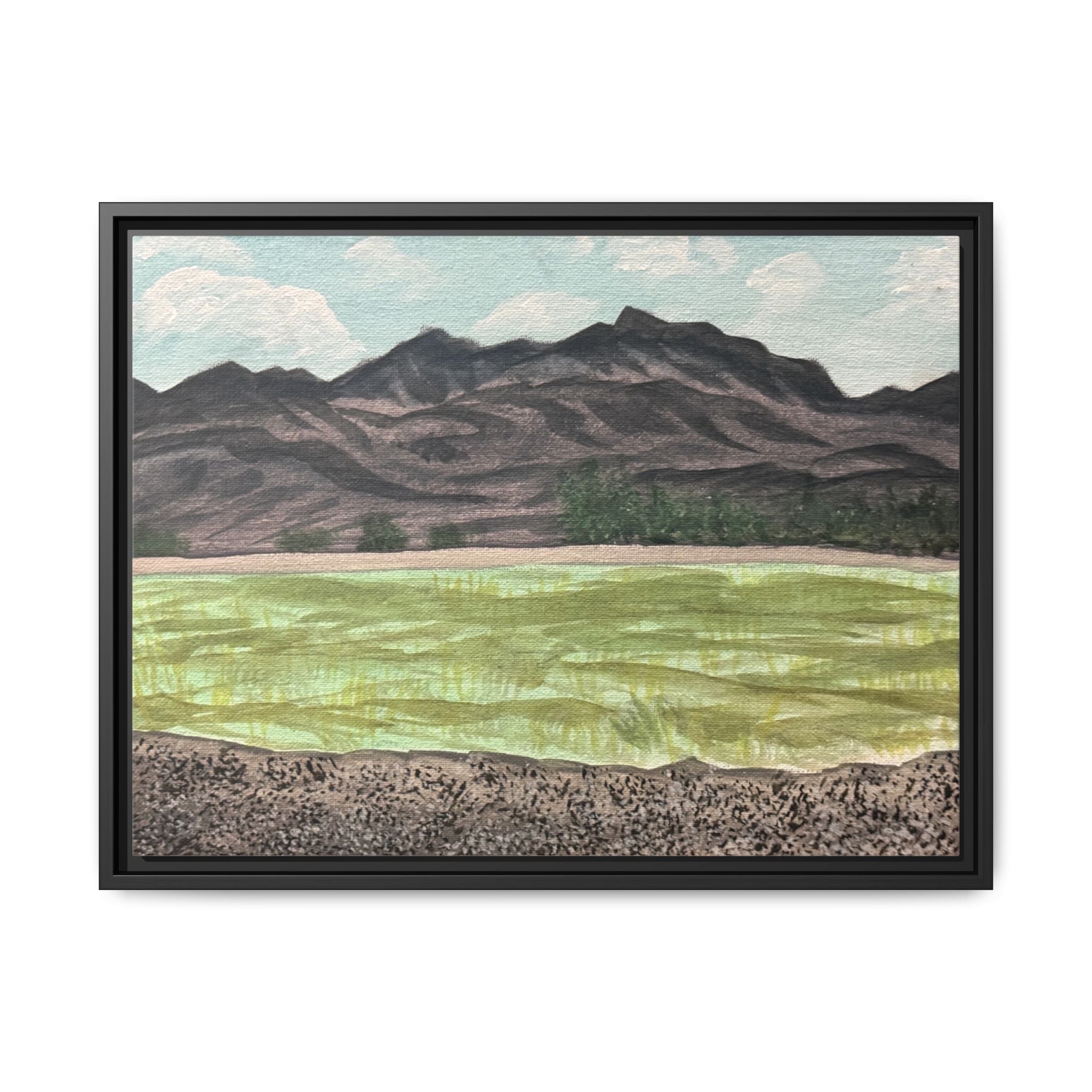 Sierra Blanca, Texas - Day 74 - Pushing The Art Framed Canvas