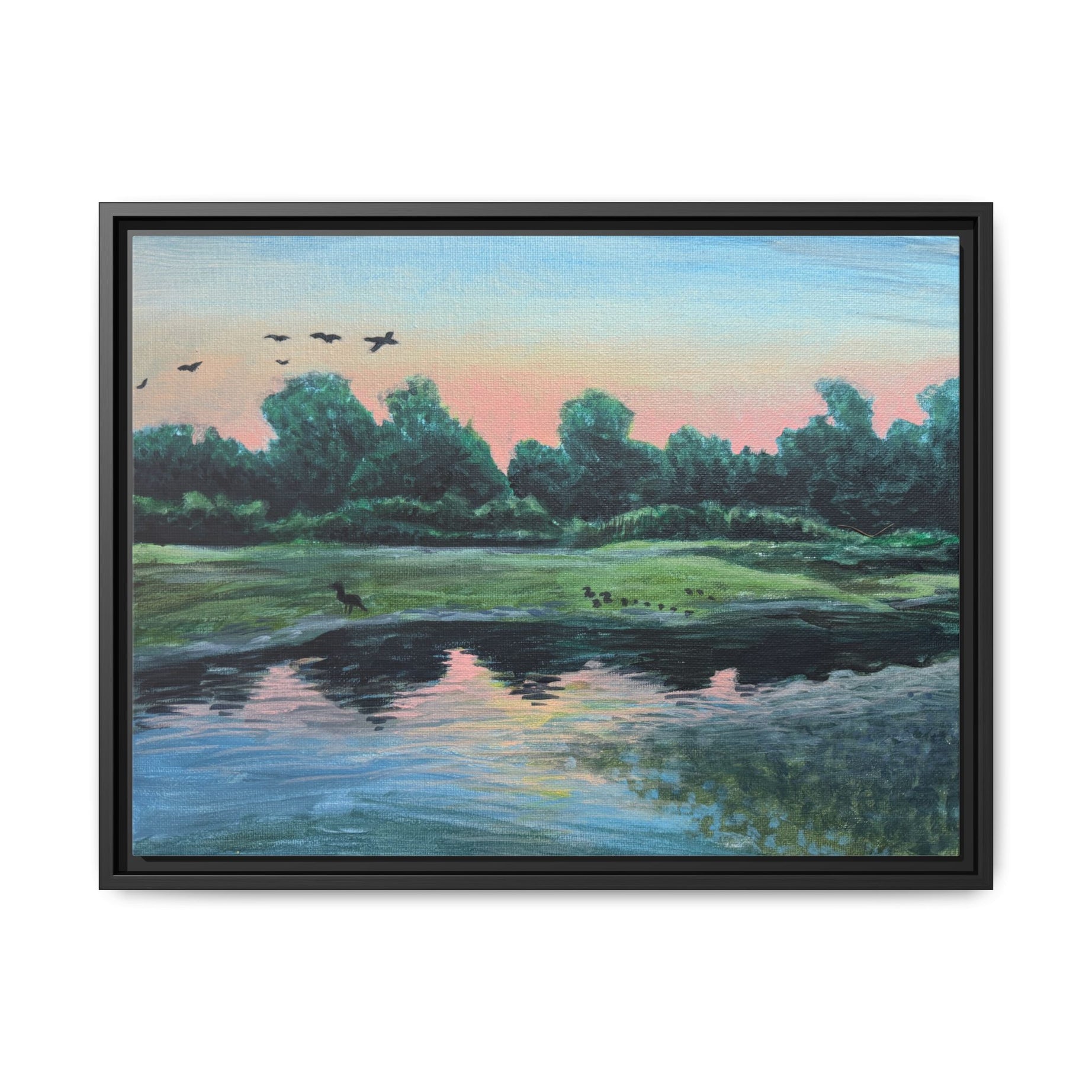 White Marsh, Maryland - Day 5- Pushing The Art Framed Canvas