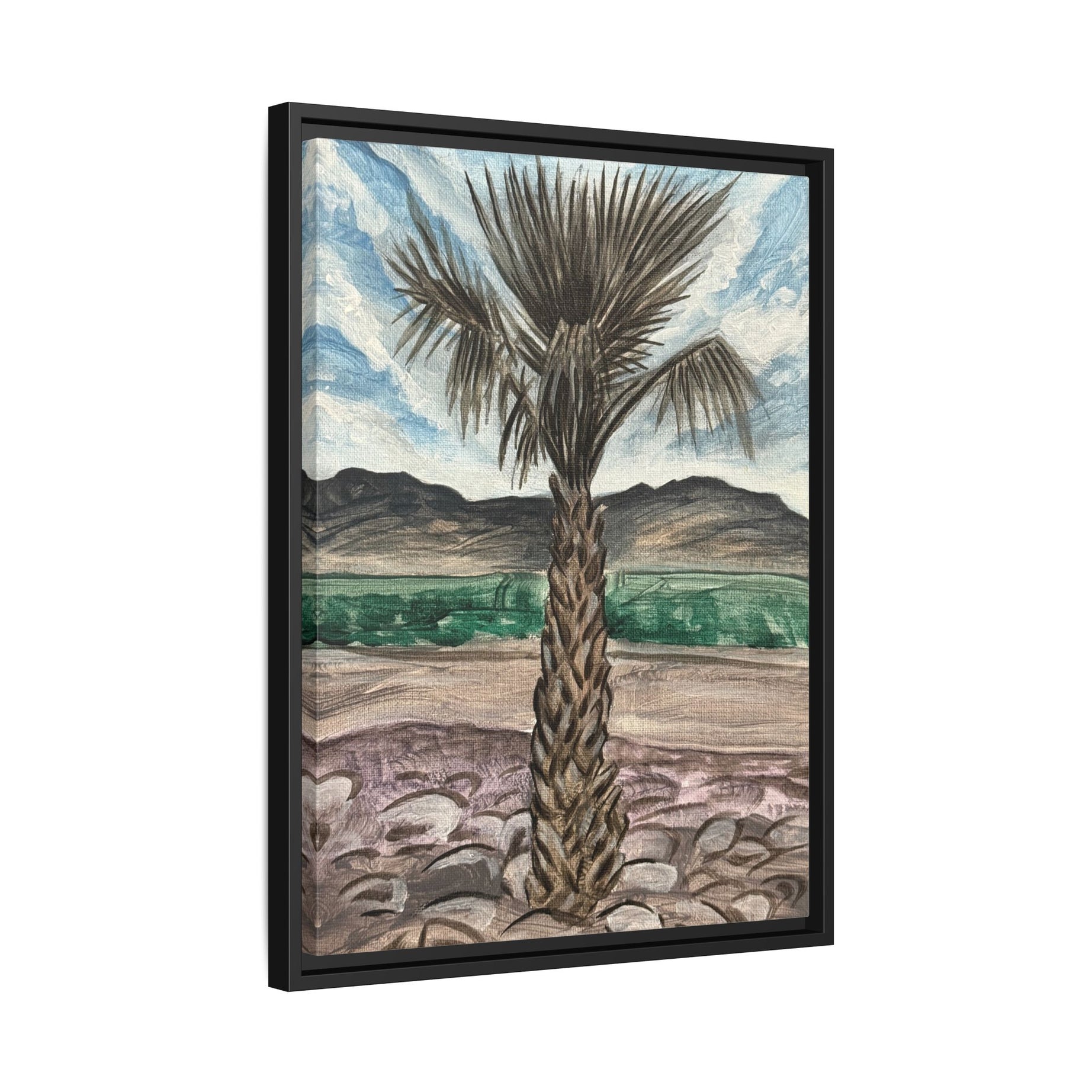 Globe, Arizona - Day 88 - Pushing The Art Framed Canvas