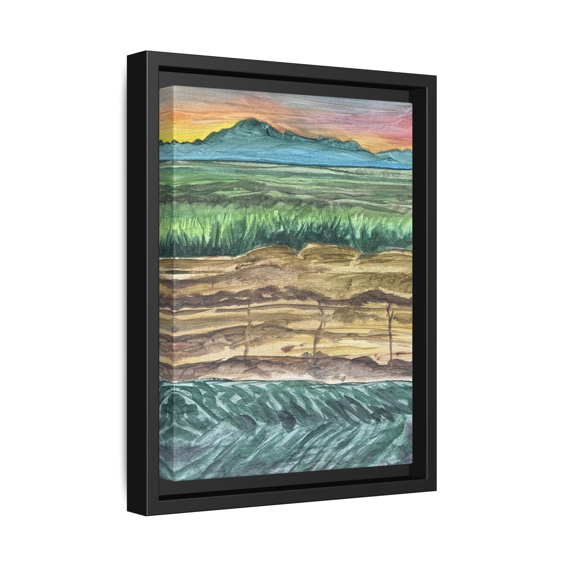 Westmorland, California - Day 99 - Pushing The Art Framed Canvas