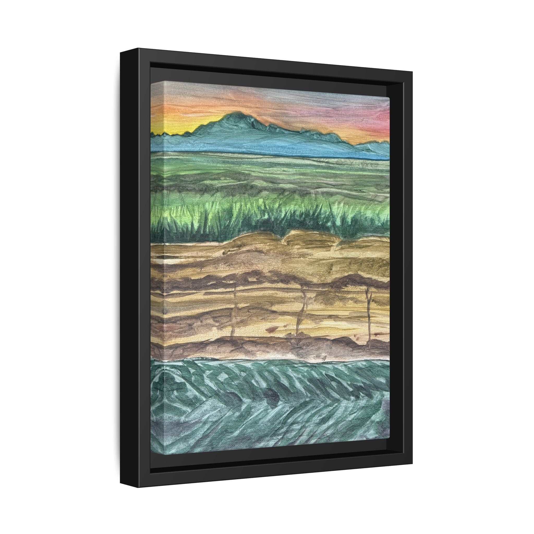 Westmorland, California - Day 99 - Pushing The Art Framed Canvas