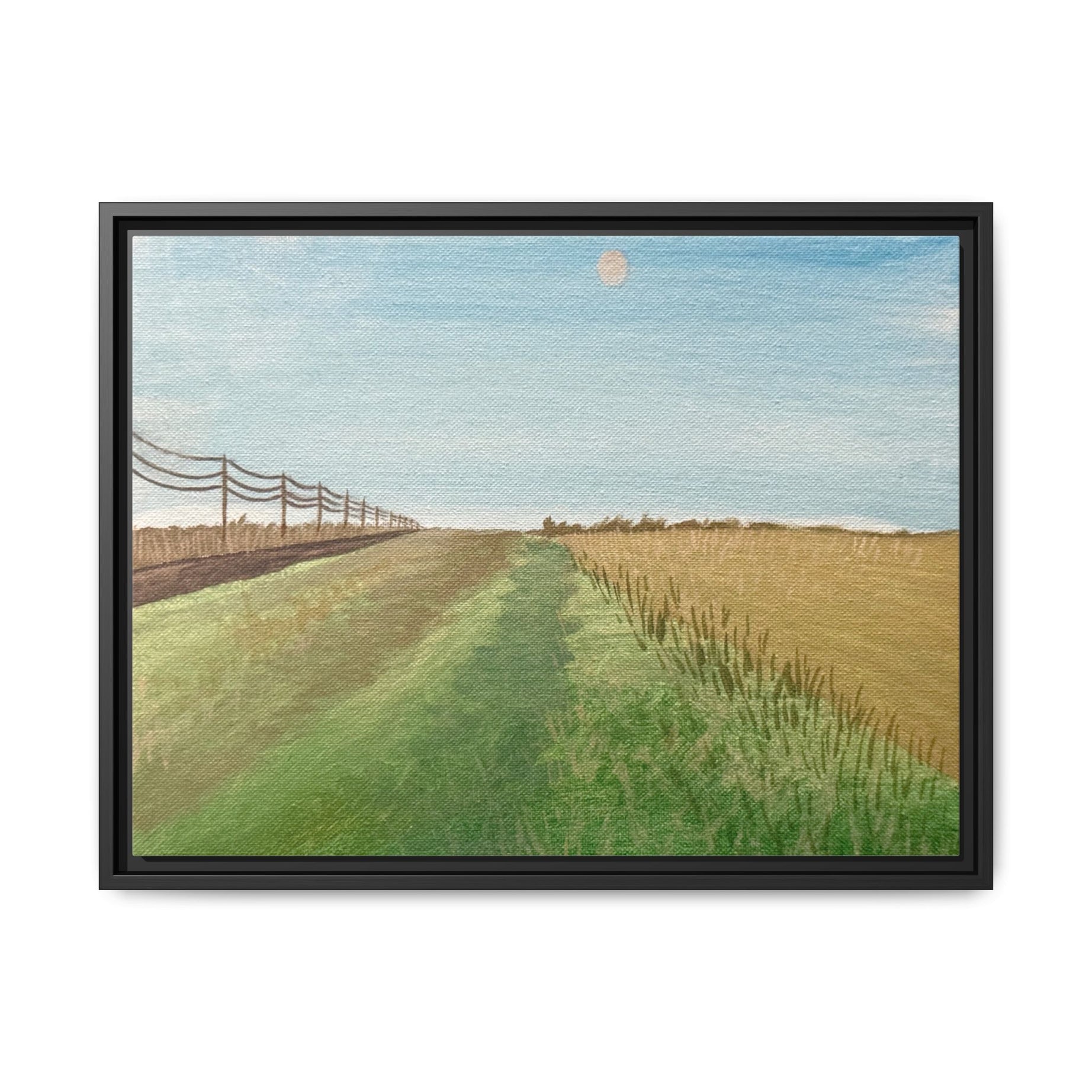McQueen, Oklahoma - Day 56 - Pushing The Art Framed Canvas