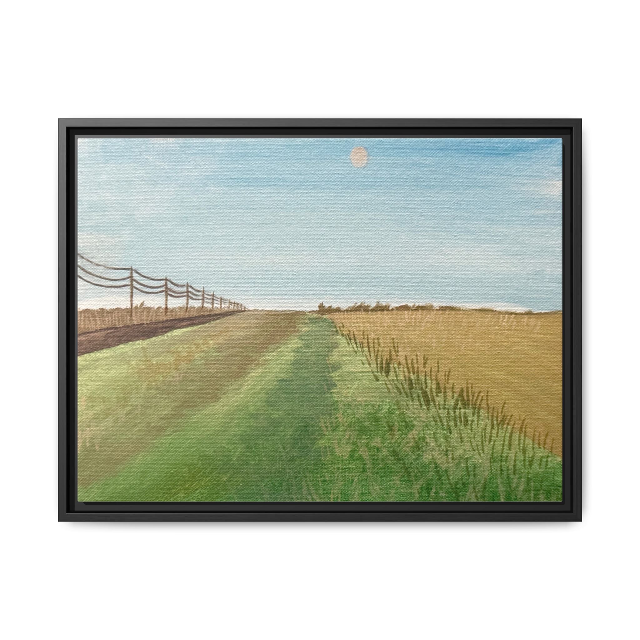 McQueen, Oklahoma - Day 56 - Pushing The Art Framed Canvas