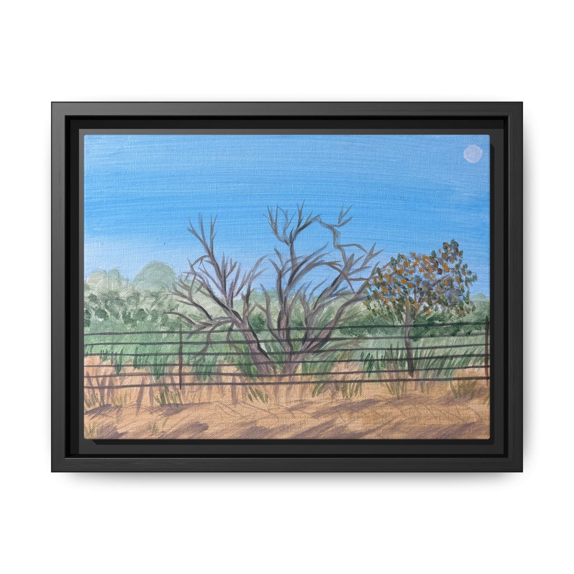 Childress, Texas - Day 57 - Pushing The Art Framed Canvas