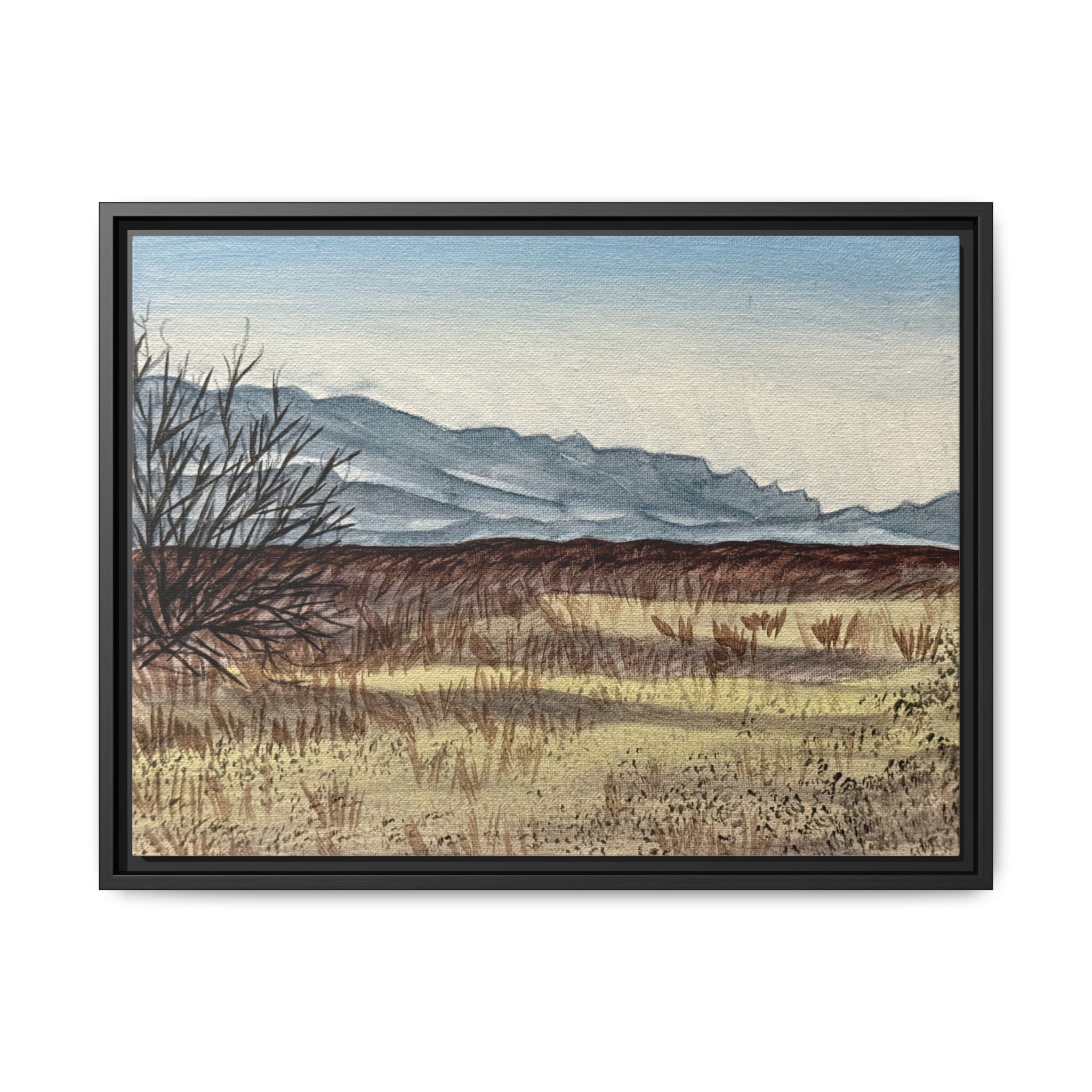 Esperanza, Texas - Day 75 - Pushing The Art Framed Canvas