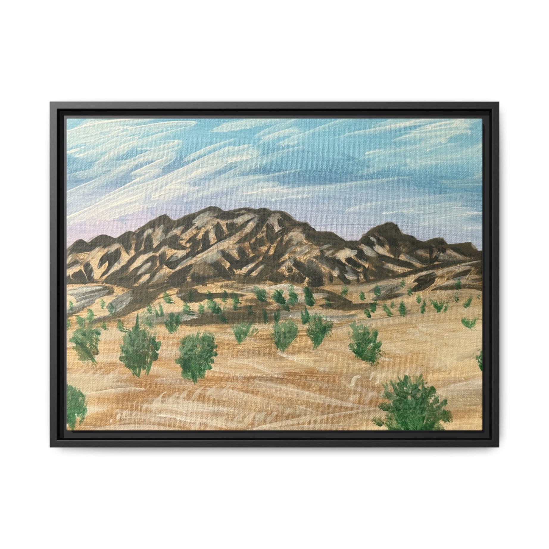 Borrego Springs, California - Day 100 - Pushing The Art Framed Canvas