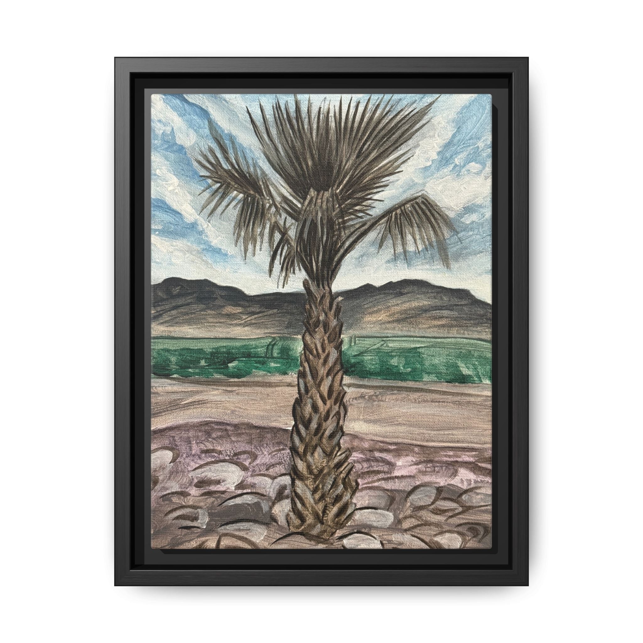 Globe, Arizona - Day 88 - Pushing The Art Framed Canvas