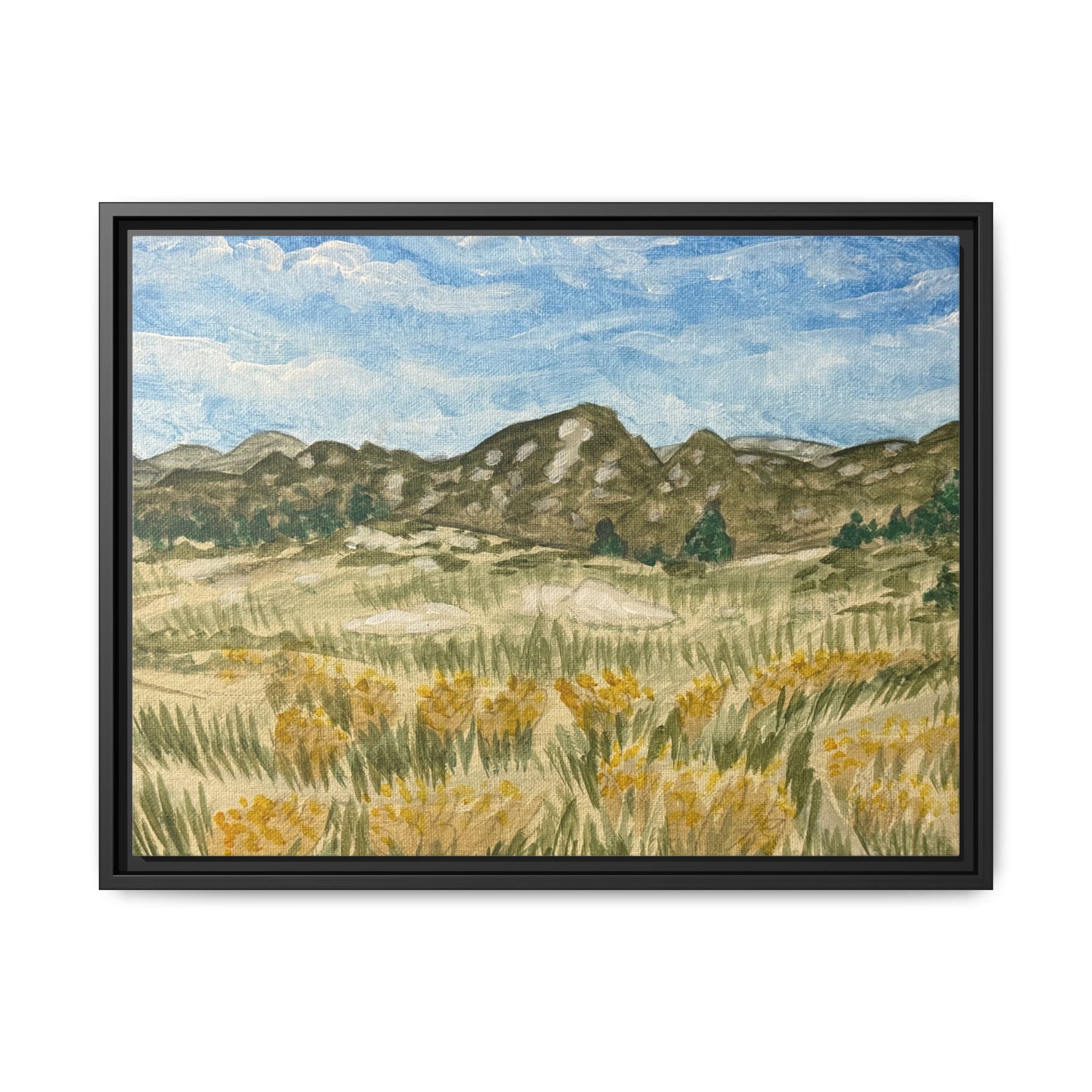 Ramona, California - Day 102 - Pushing The Art Framed Canvas