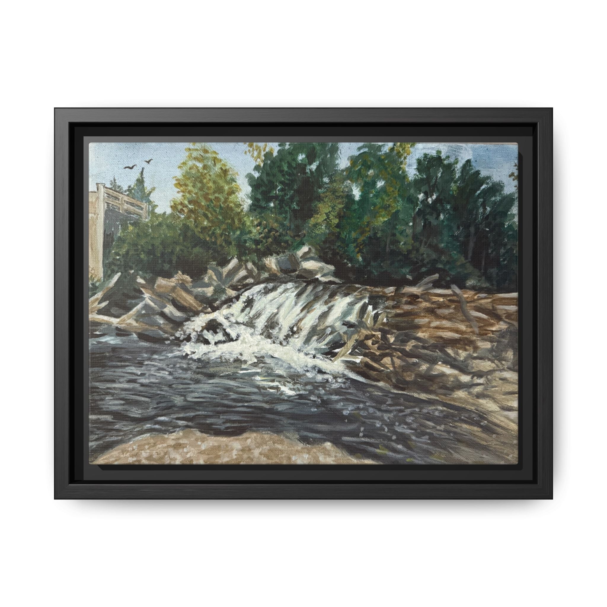 Newark, Delaware - Day 3- Pushing The Art Framed Canvas