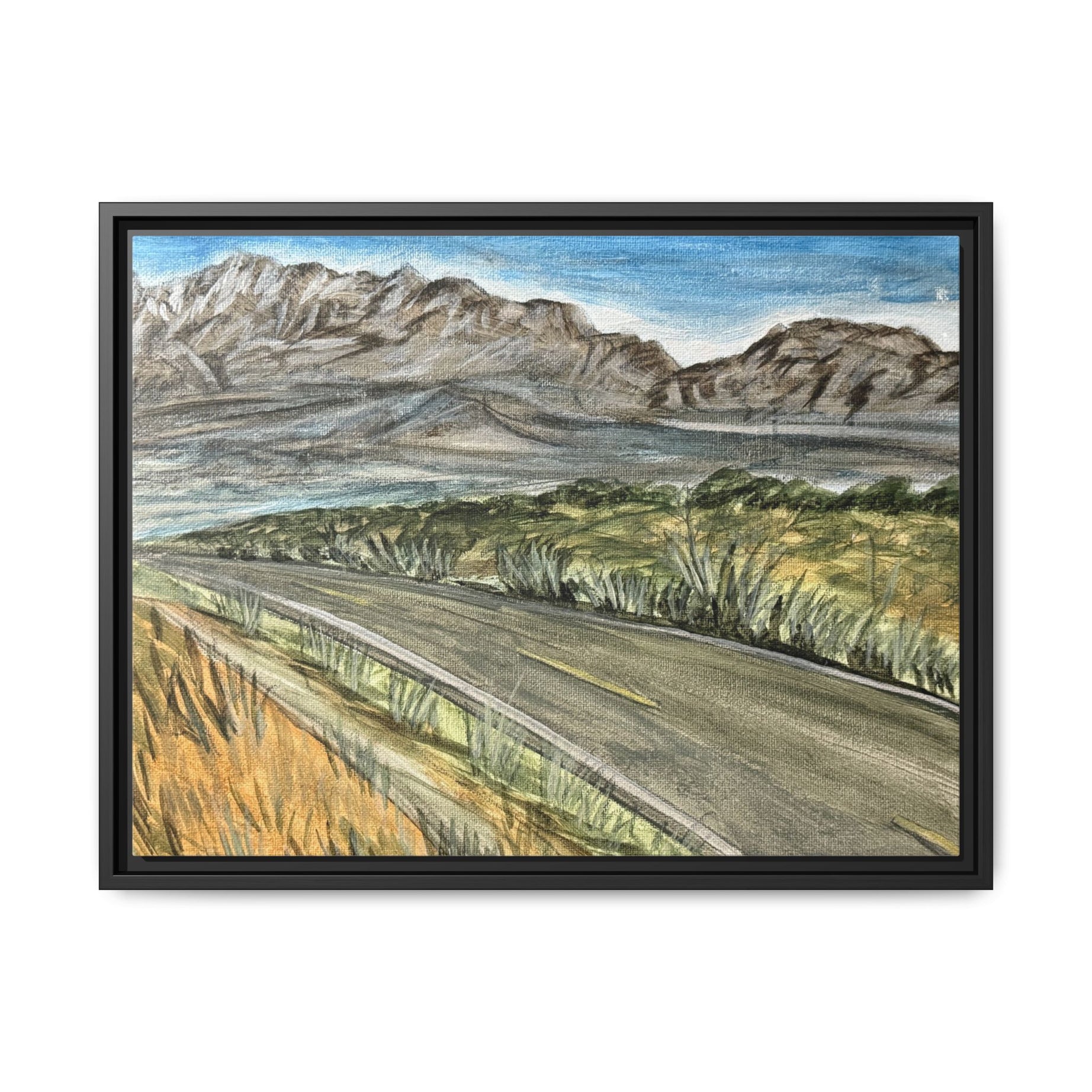 Akela, New Mexico - Day 80 - Pushing The Art Framed Canvas