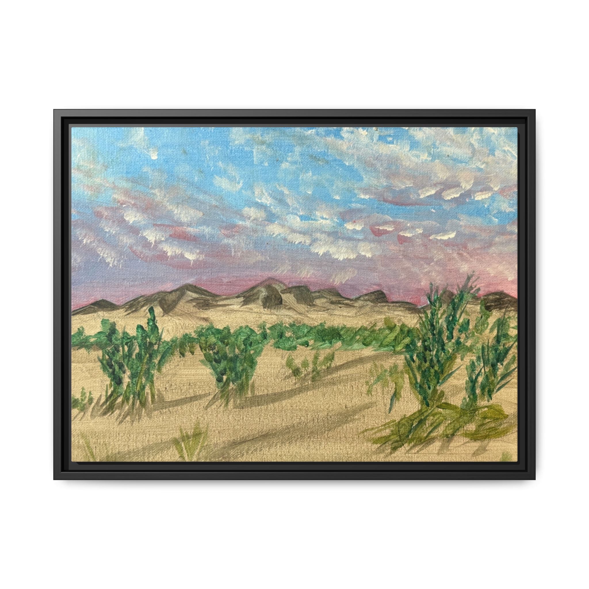 Glamis, California - Day 98 - Pushing The Art Framed Canvas