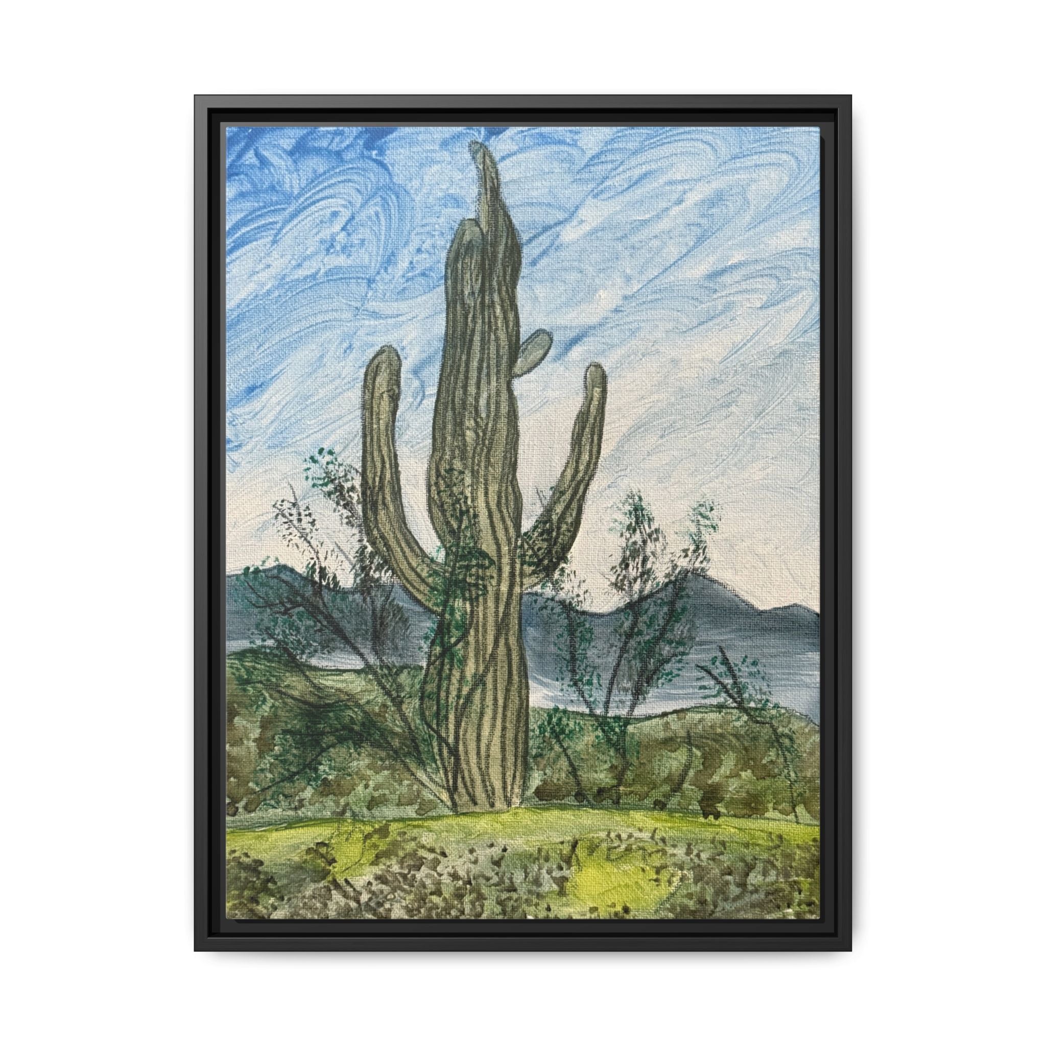 Winkelman, Arizona - Day 89 - Pushing The Art Framed Canvas