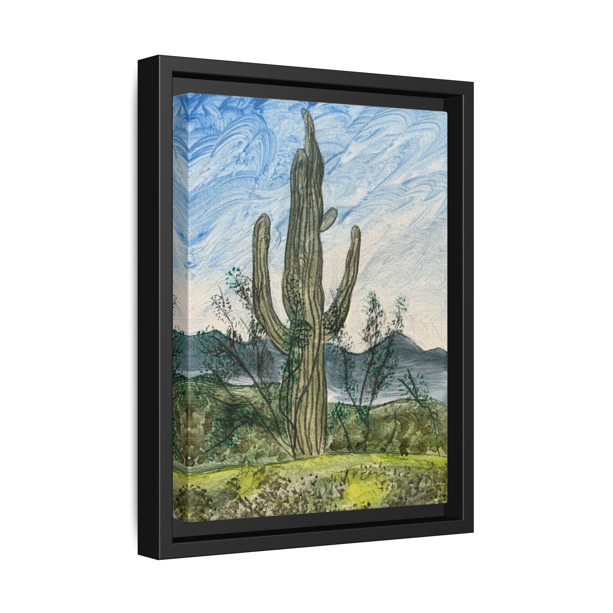 Winkelman, Arizona - Day 89 - Pushing The Art Framed Canvas