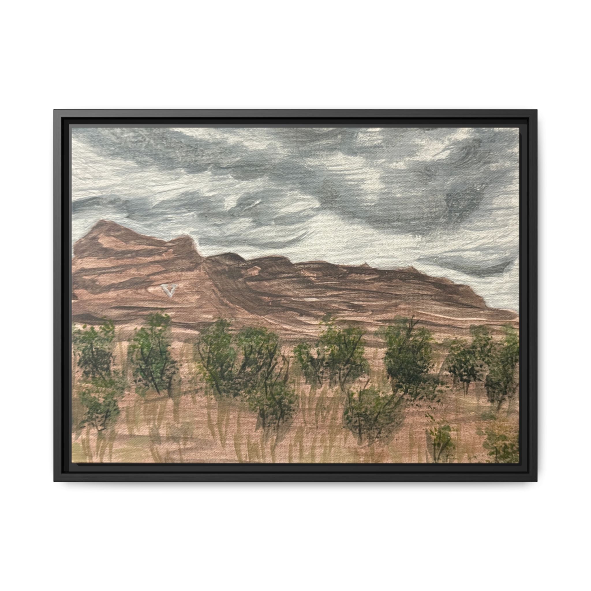 Van Horn, Texas - Day 73 - Pushing The Art Framed Canvas