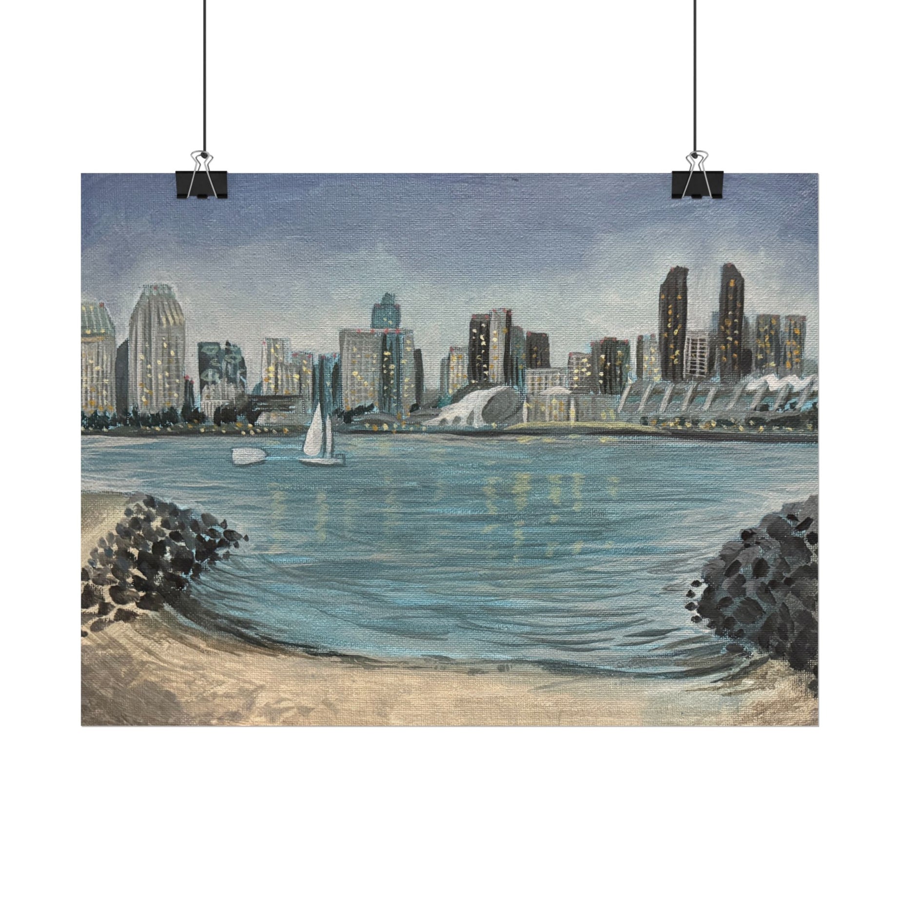 San Diego skyline - Pushing The Art Training Print