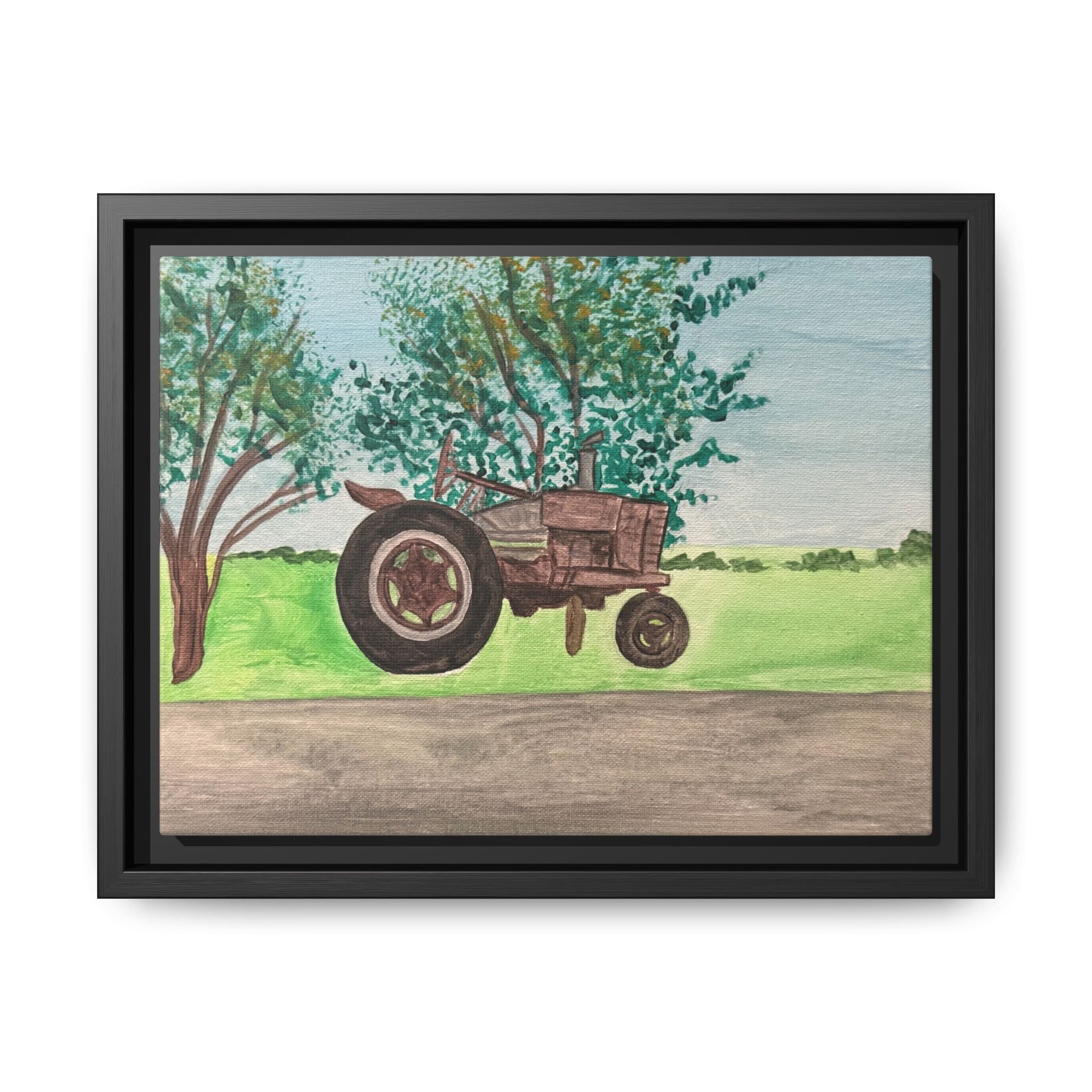 Oakdale, Oklahoma - Day 53 - Pushing The Art Framed Canvas