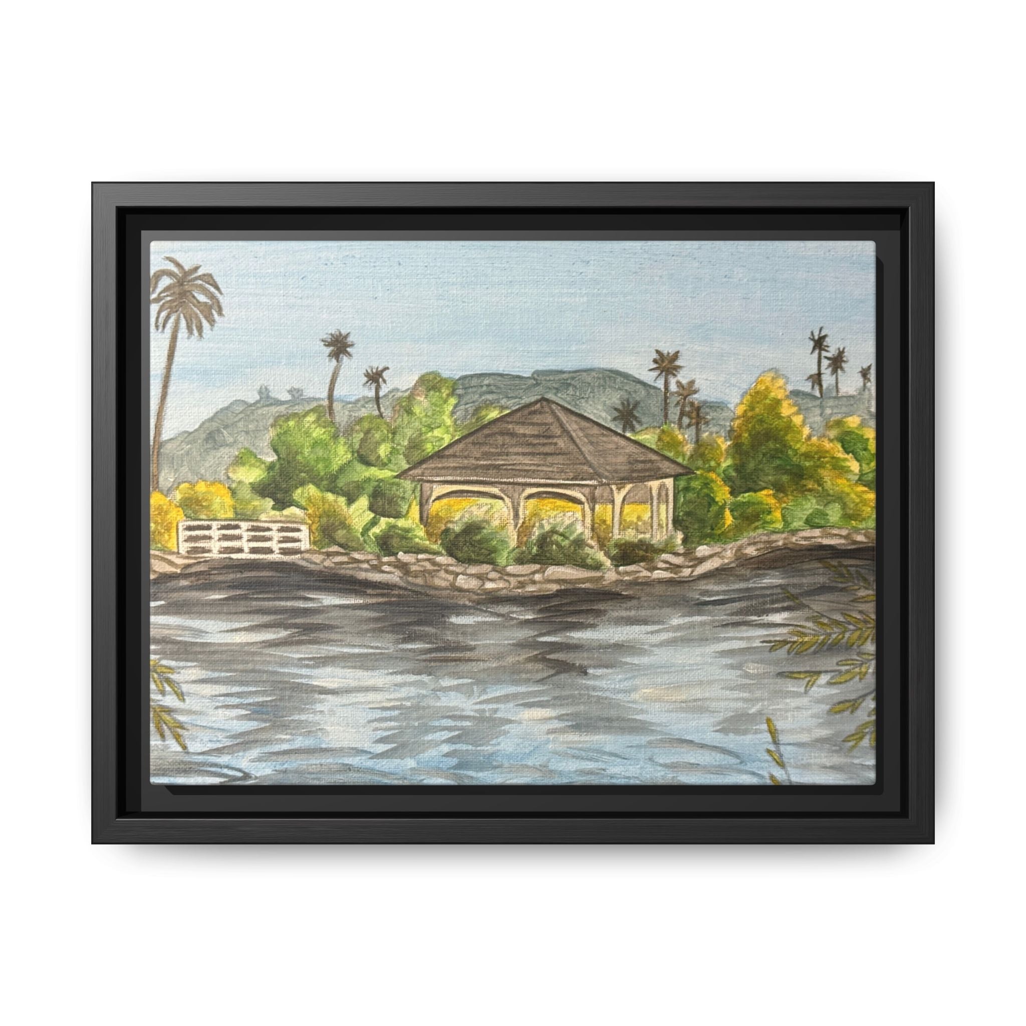 Lakeside, California - Day 103 - Pushing The Art Framed Canvas