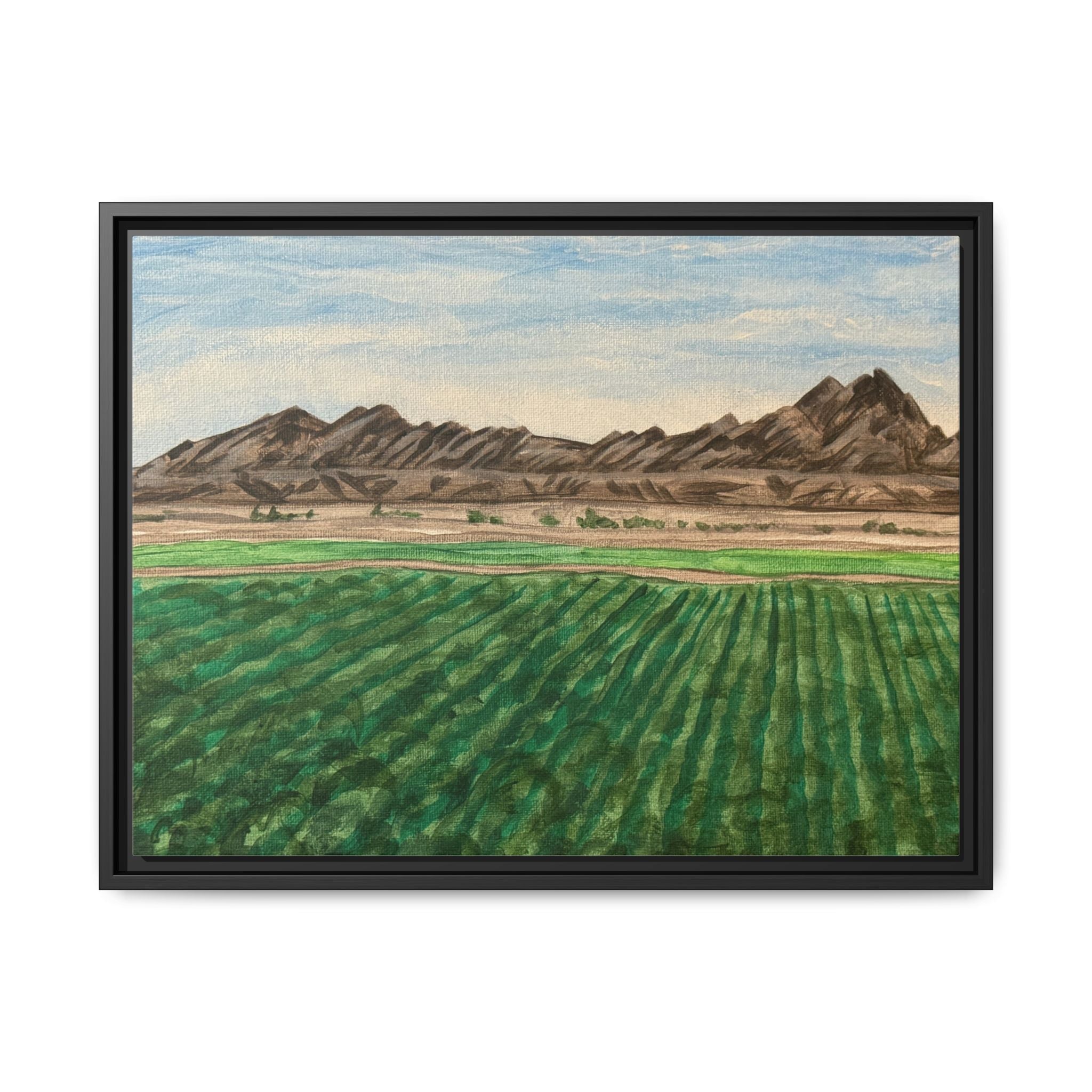 Winterhaven, California - Day 97 - Pushing The Art Framed Canvas