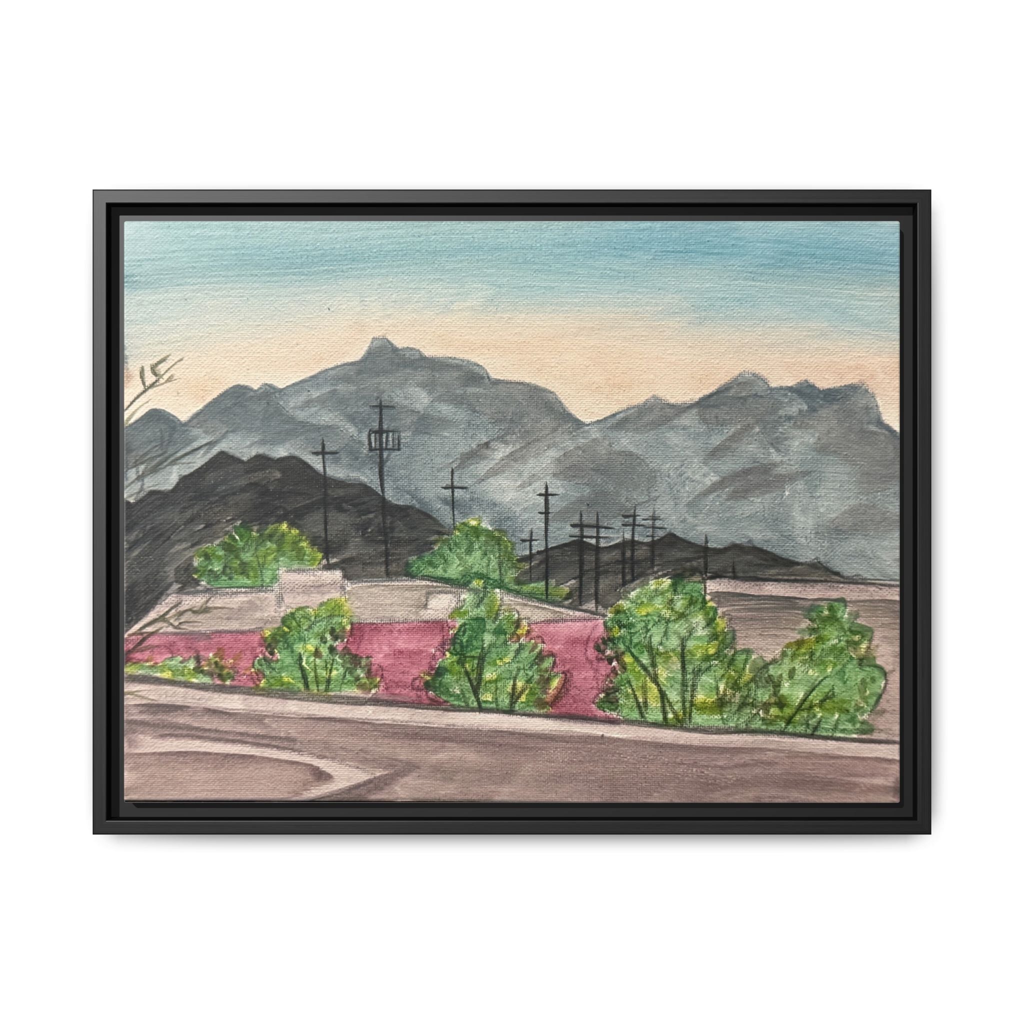 El Paso, Texas - Day 77 - Pushing The Art Framed Canvas