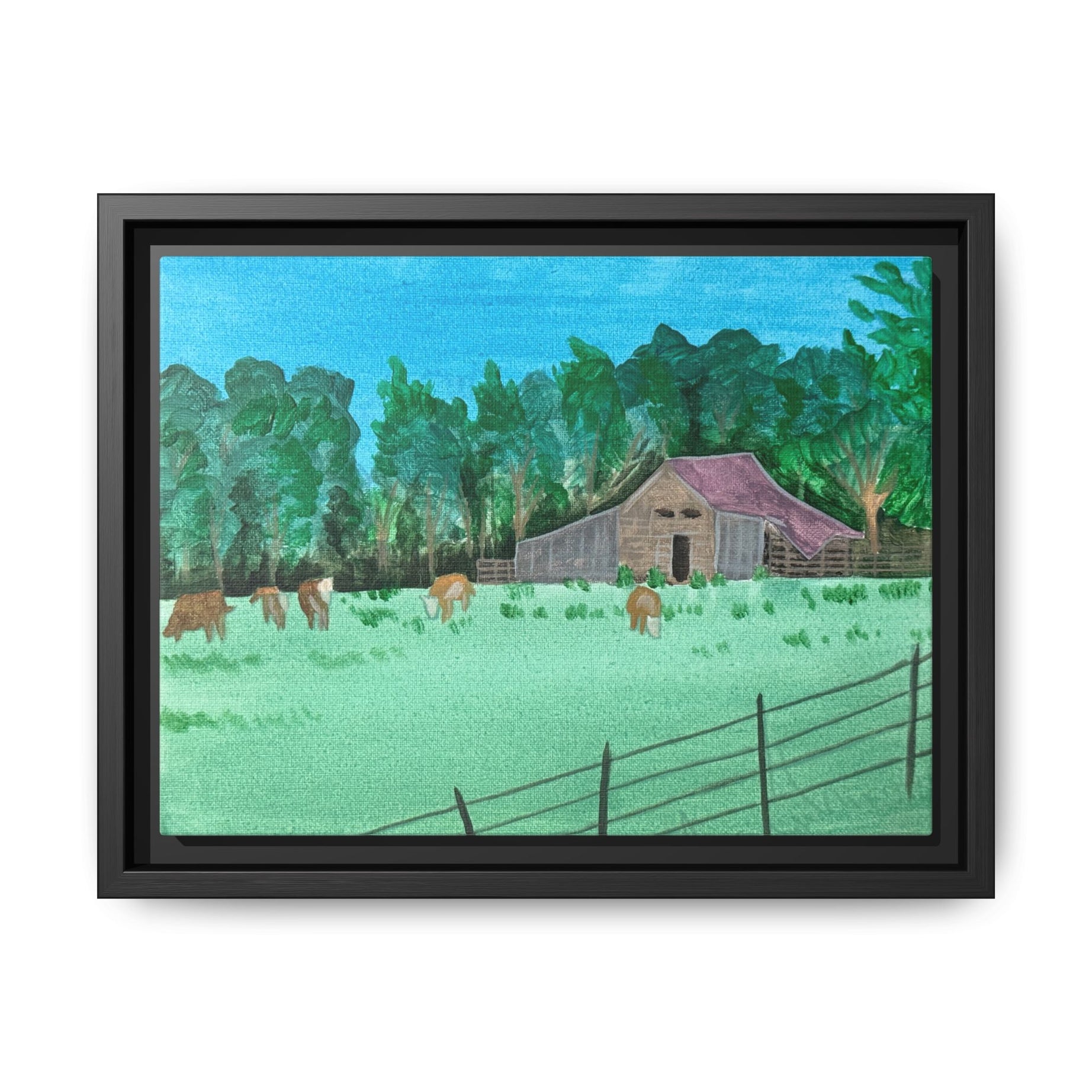 Paris, Arkansas - Day 43 - Pushing The Art Framed Canvas