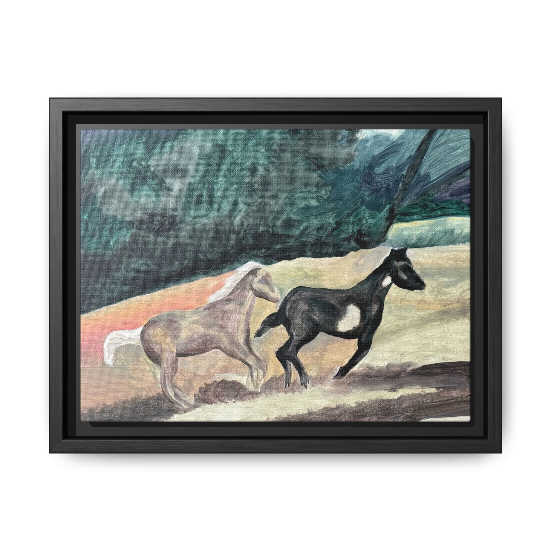 Okemah, Oklahoma - Day 47 - Pushing The Art Framed Canvas